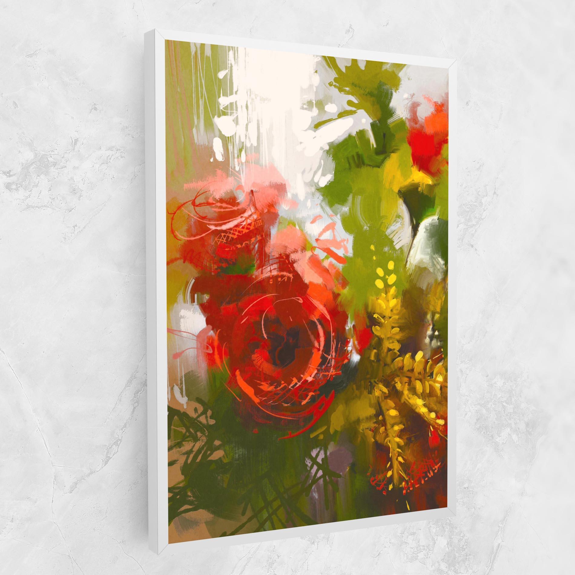 Tablou Canvas Red Rose Painting mockup 1