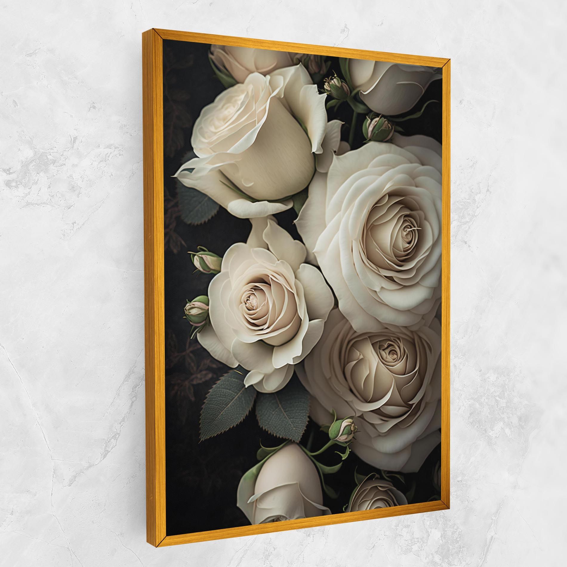 Cream Roses Close Up mockup 1