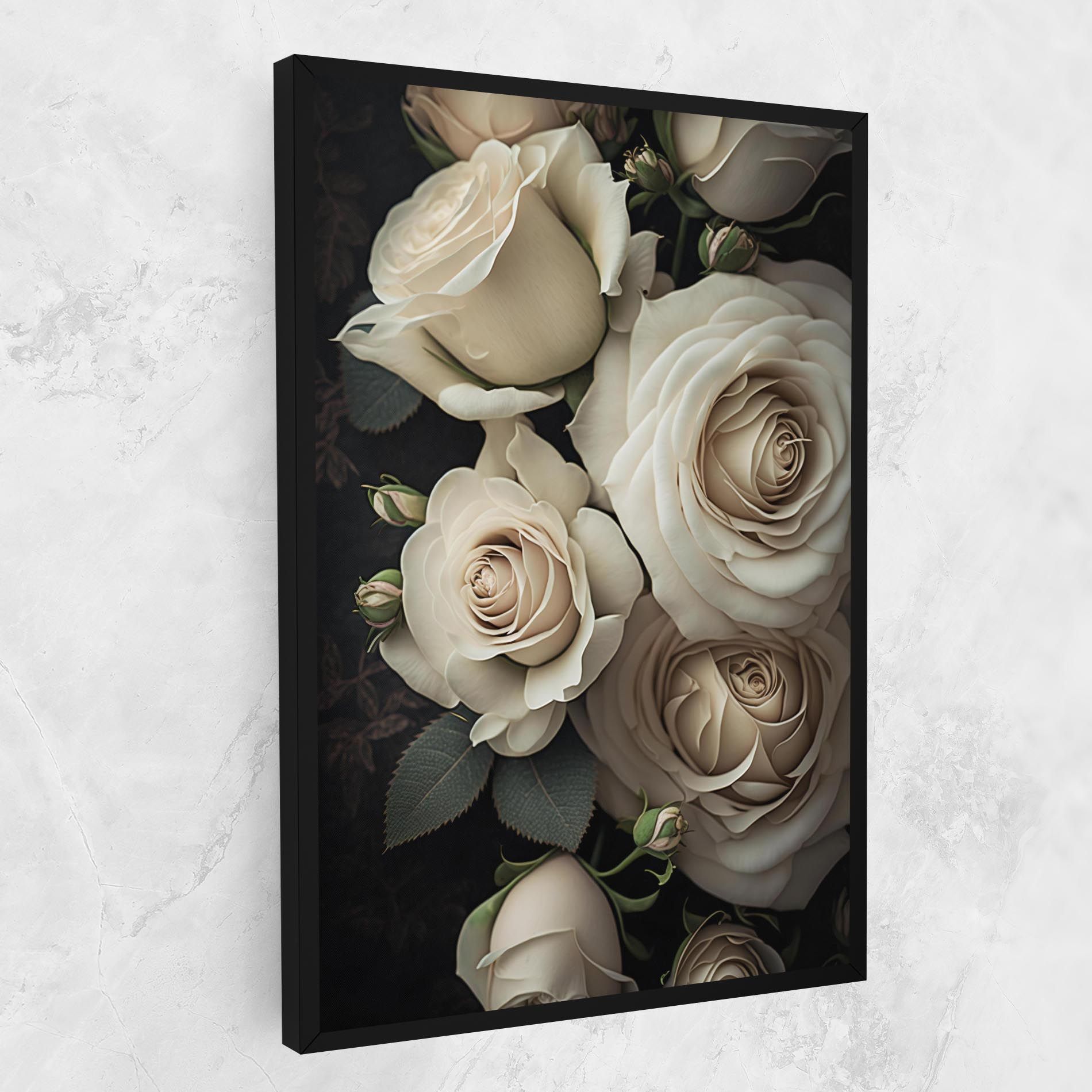 Cream Roses Close Up mockup 1