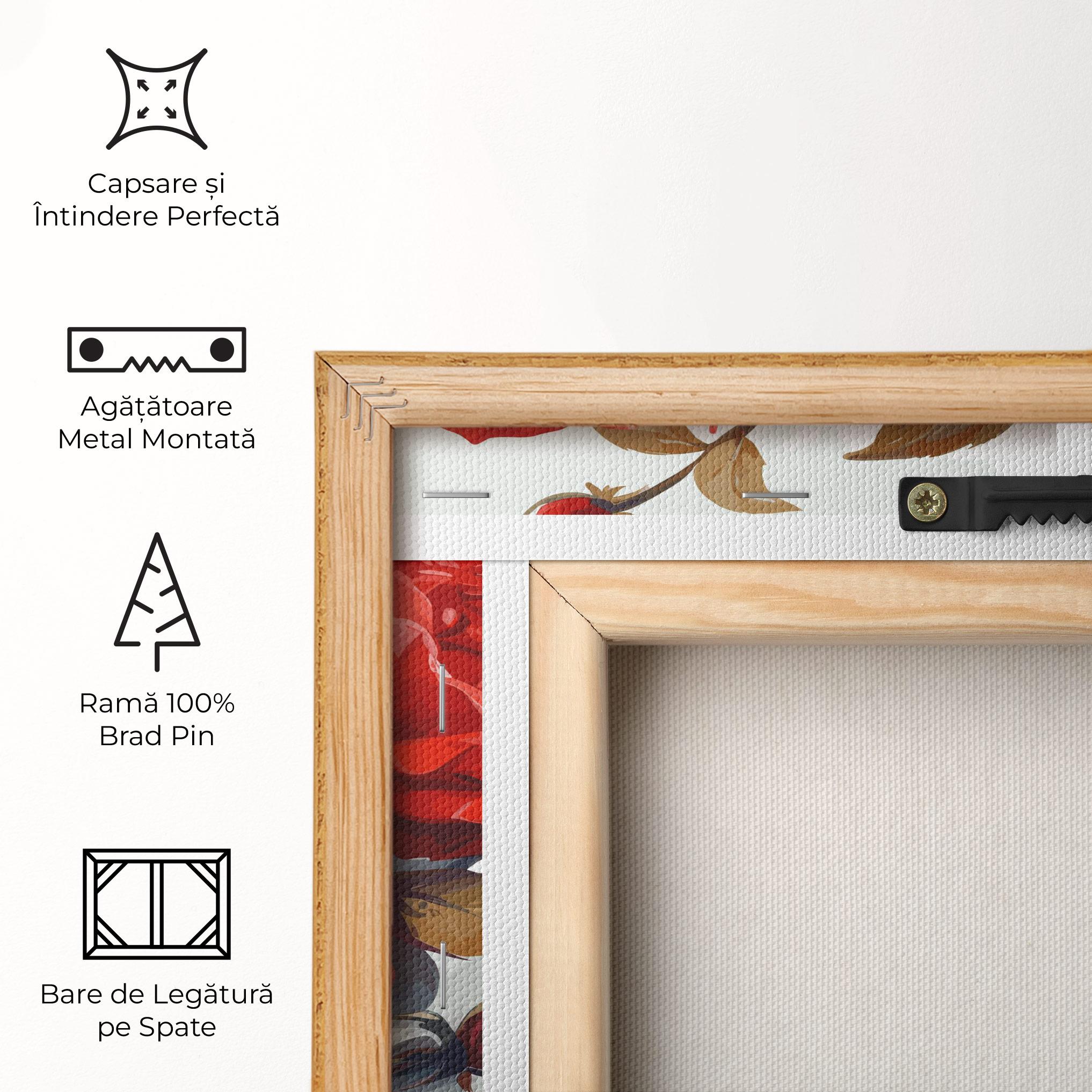 Tablou Canvas Beautiful Red Roses mockup 5