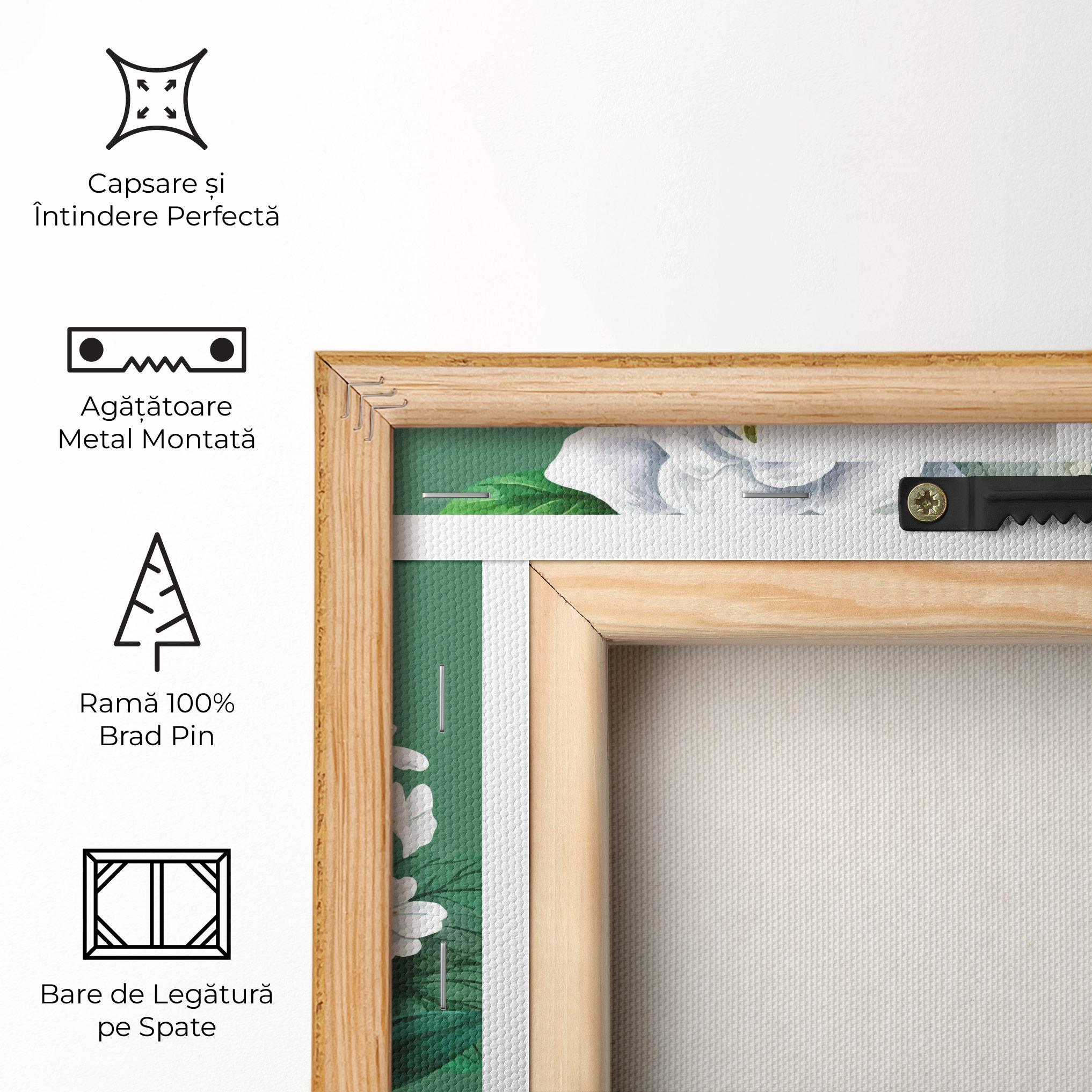 Tablou Canvas Love Green Rose mockup 5