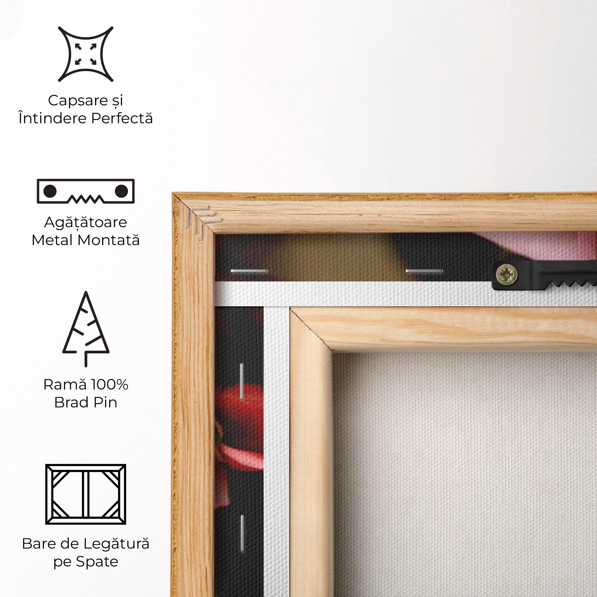 Tablou Canvas Opened Pink Rose mockup 5