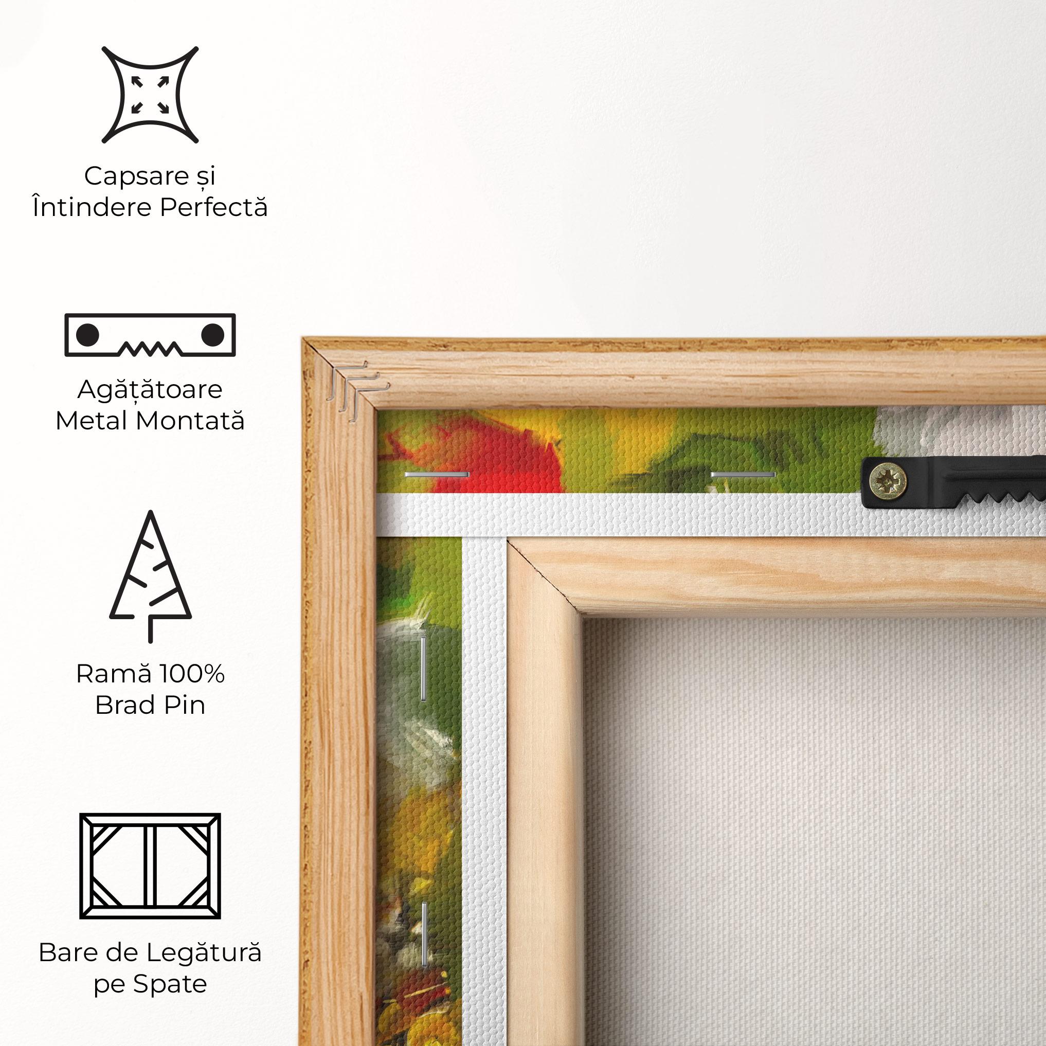 Tablou Canvas Red Rose Painting mockup 5