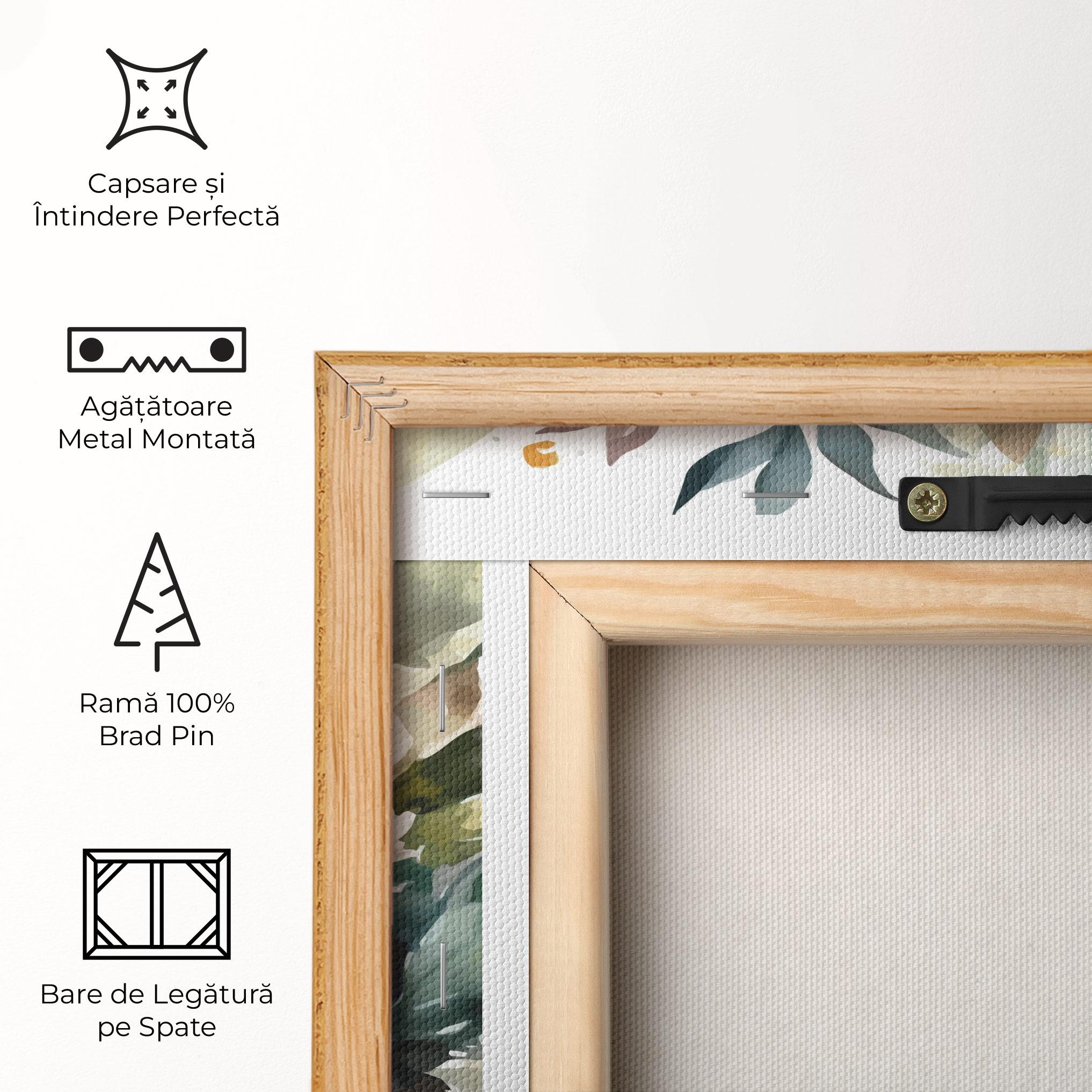 Tablou Canvas White Rose Paint mockup 5