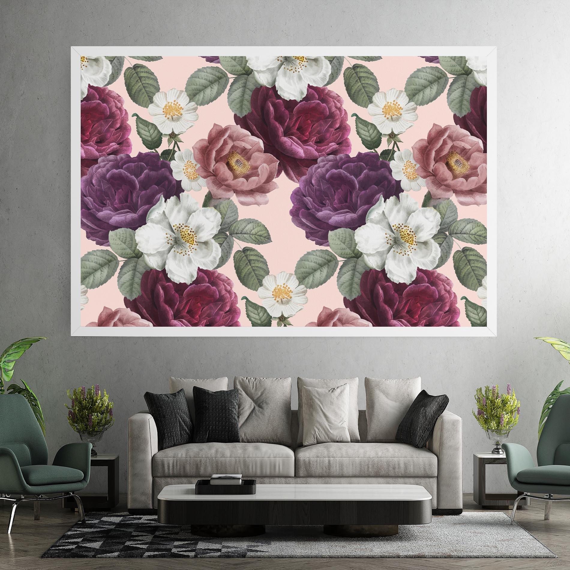 Tablou Canvas Amestec Flori mockup 7