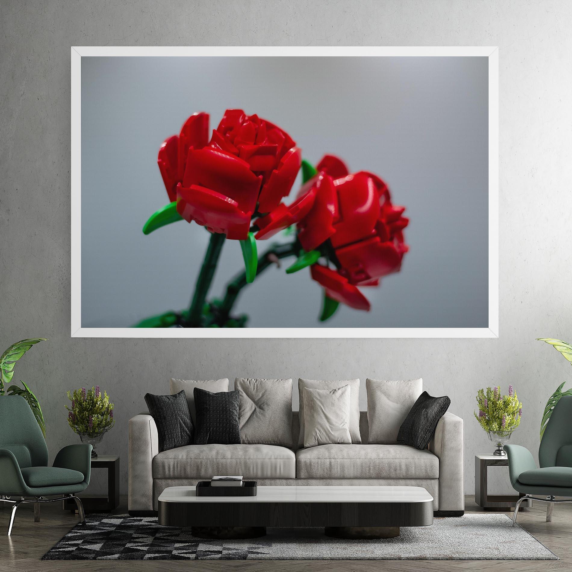 Tablou Canvas Lego Red Roses mockup 7