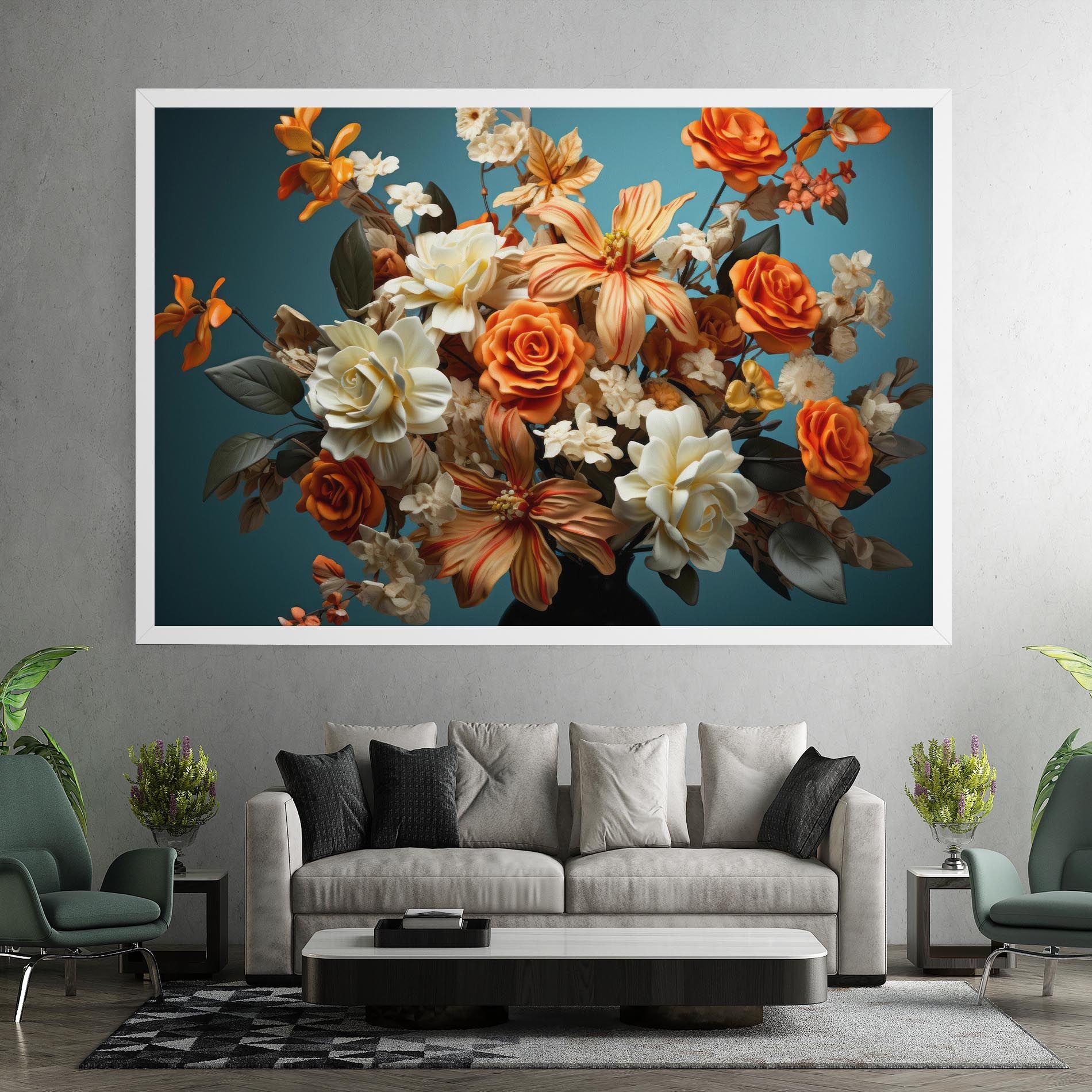 Orange Cream Rose mockup 7