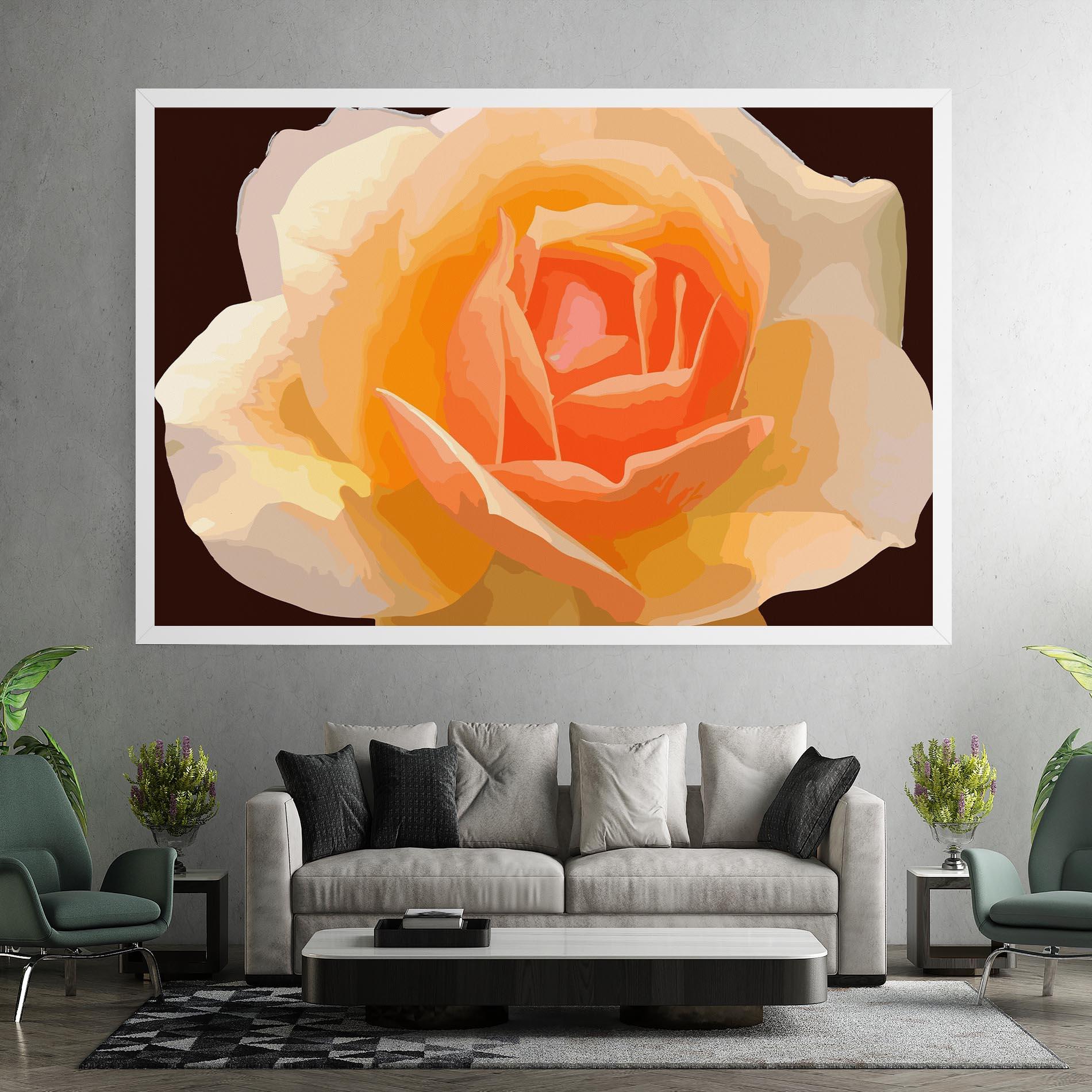 Tablou Canvas Orange Rose Ioana mockup 7