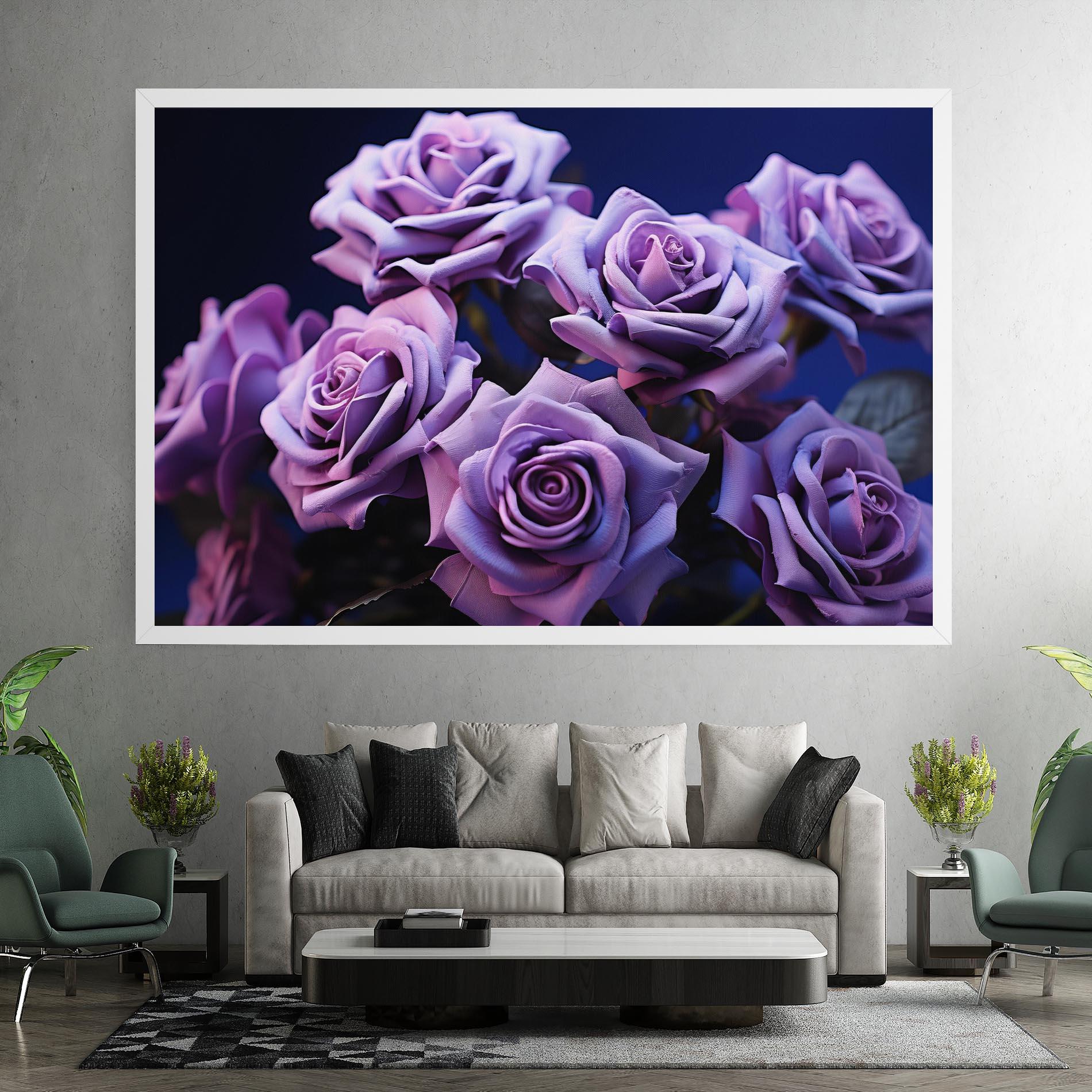 Tablou Canvas Pastel Purple Rose mockup 7