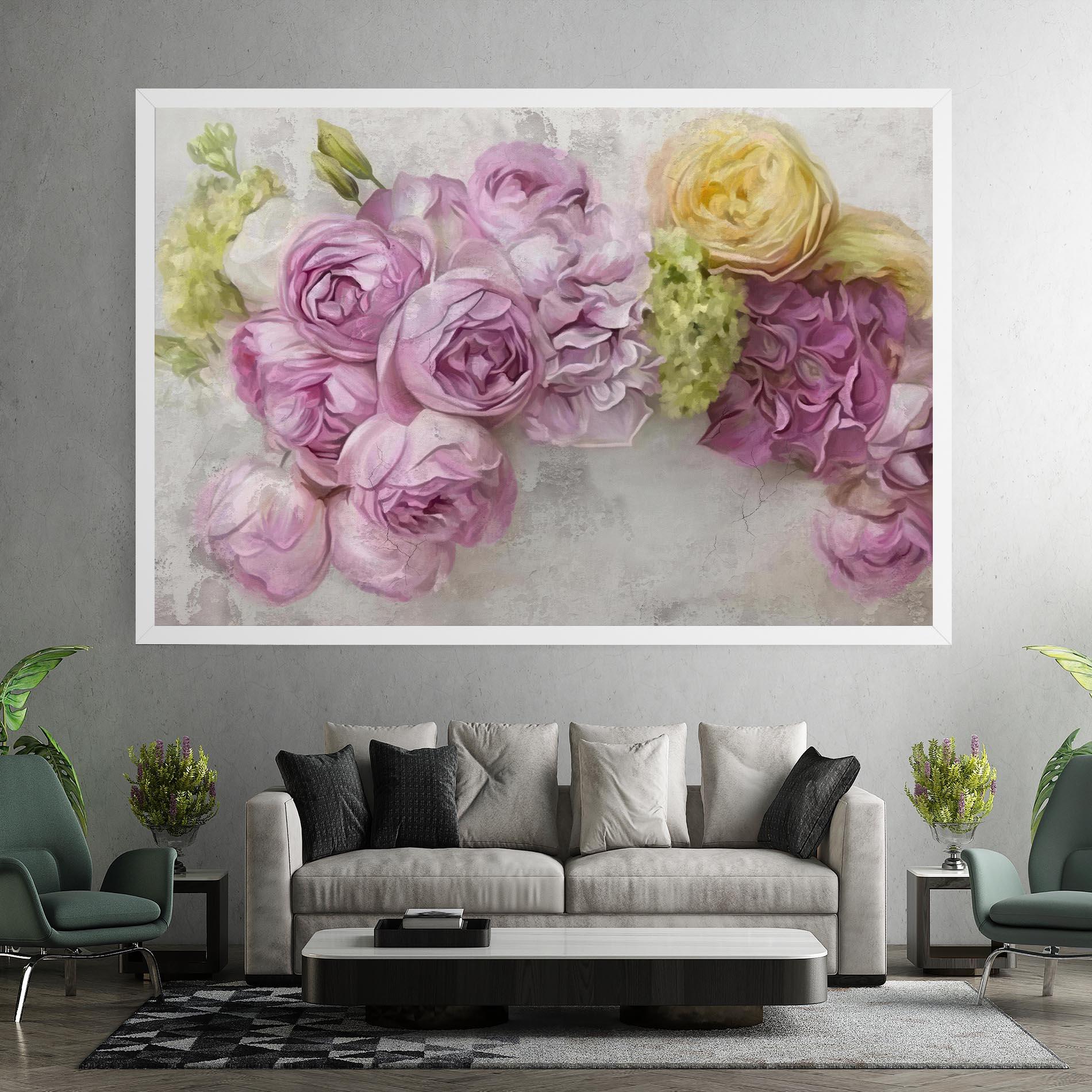 Tablou Canvas Trandafiri Colorati mockup 7