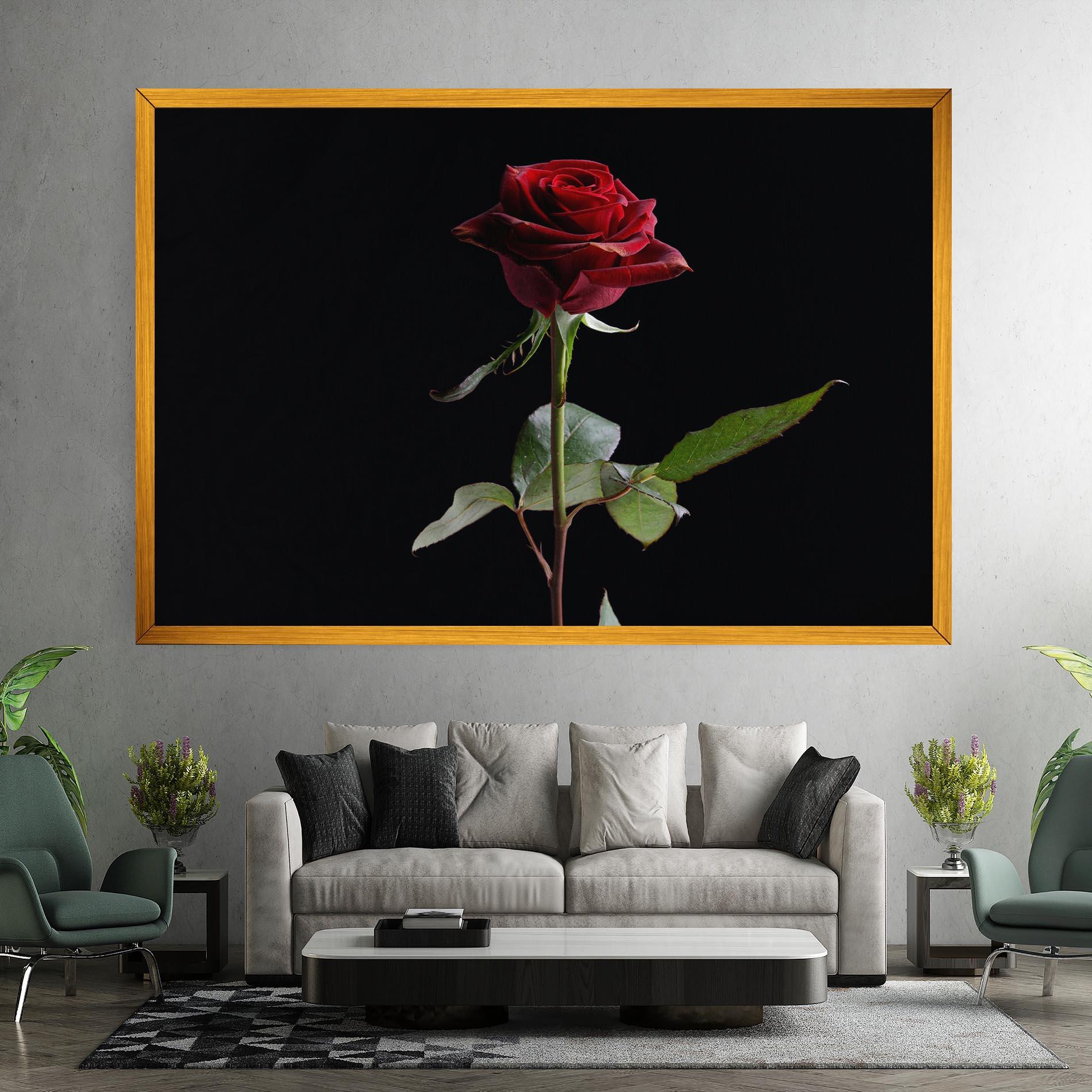 Tablou Canvas Beautiful Red Rose mockup 7