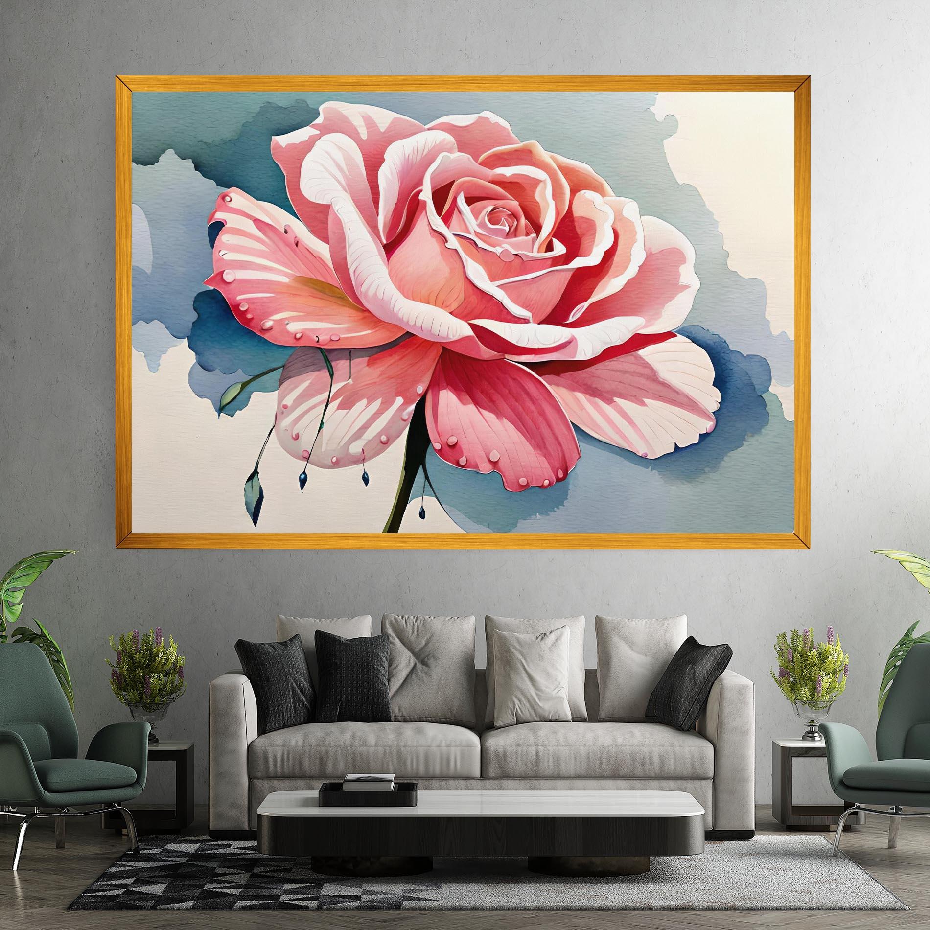 Tablou Canvas Bih Pink Rose mockup 7