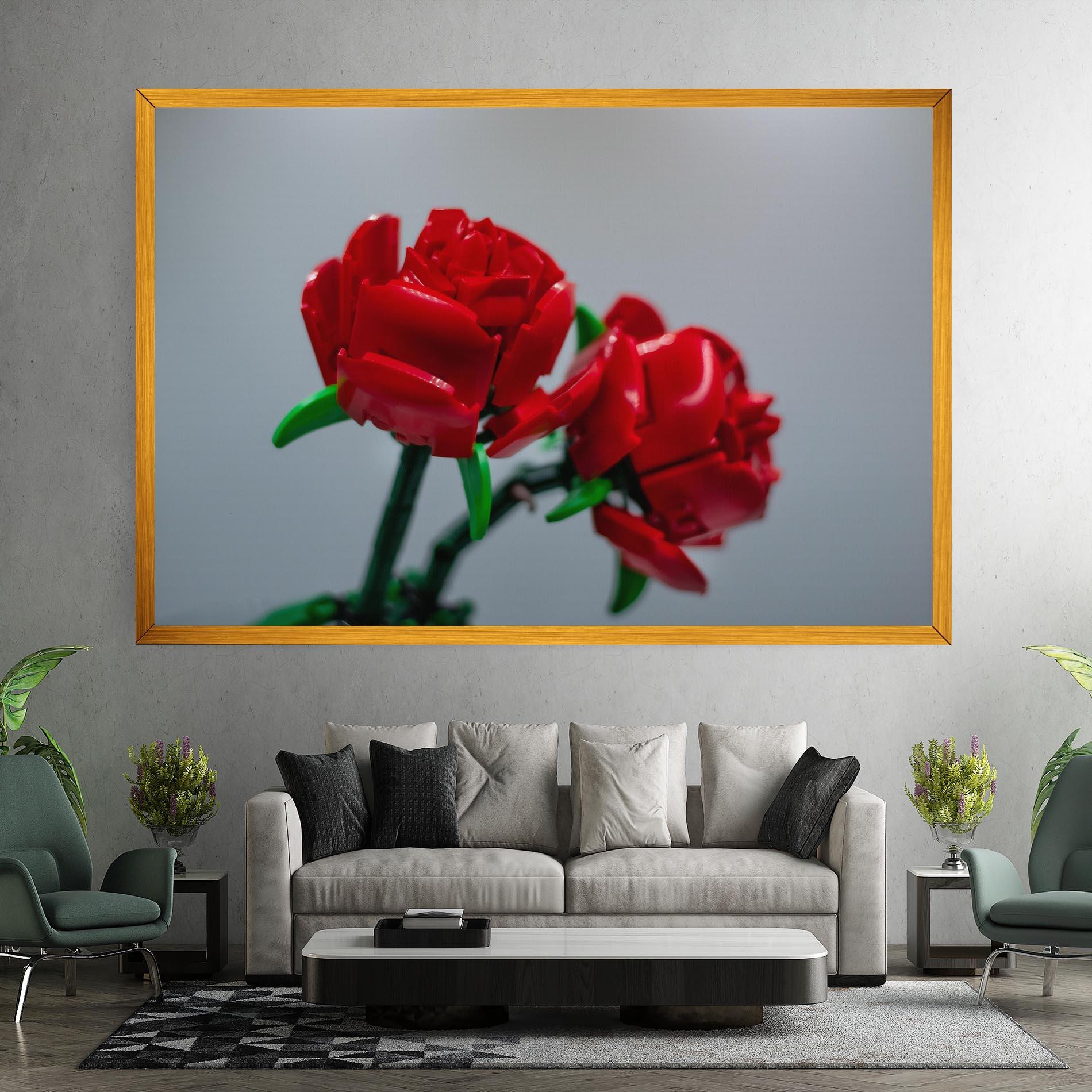 Tablou Canvas Lego Red Roses mockup 7