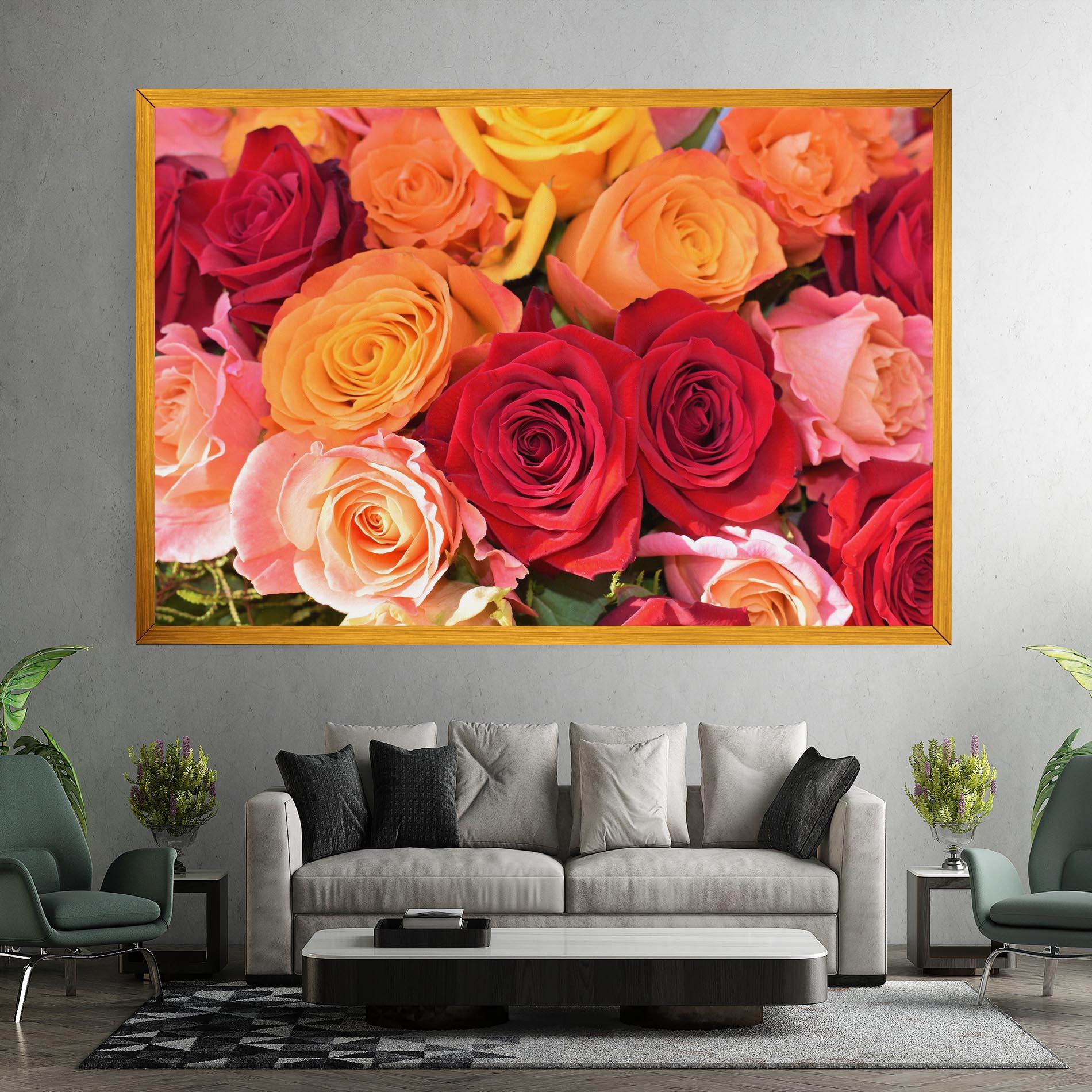 Tablou Canvas Mixed Roses mockup 7