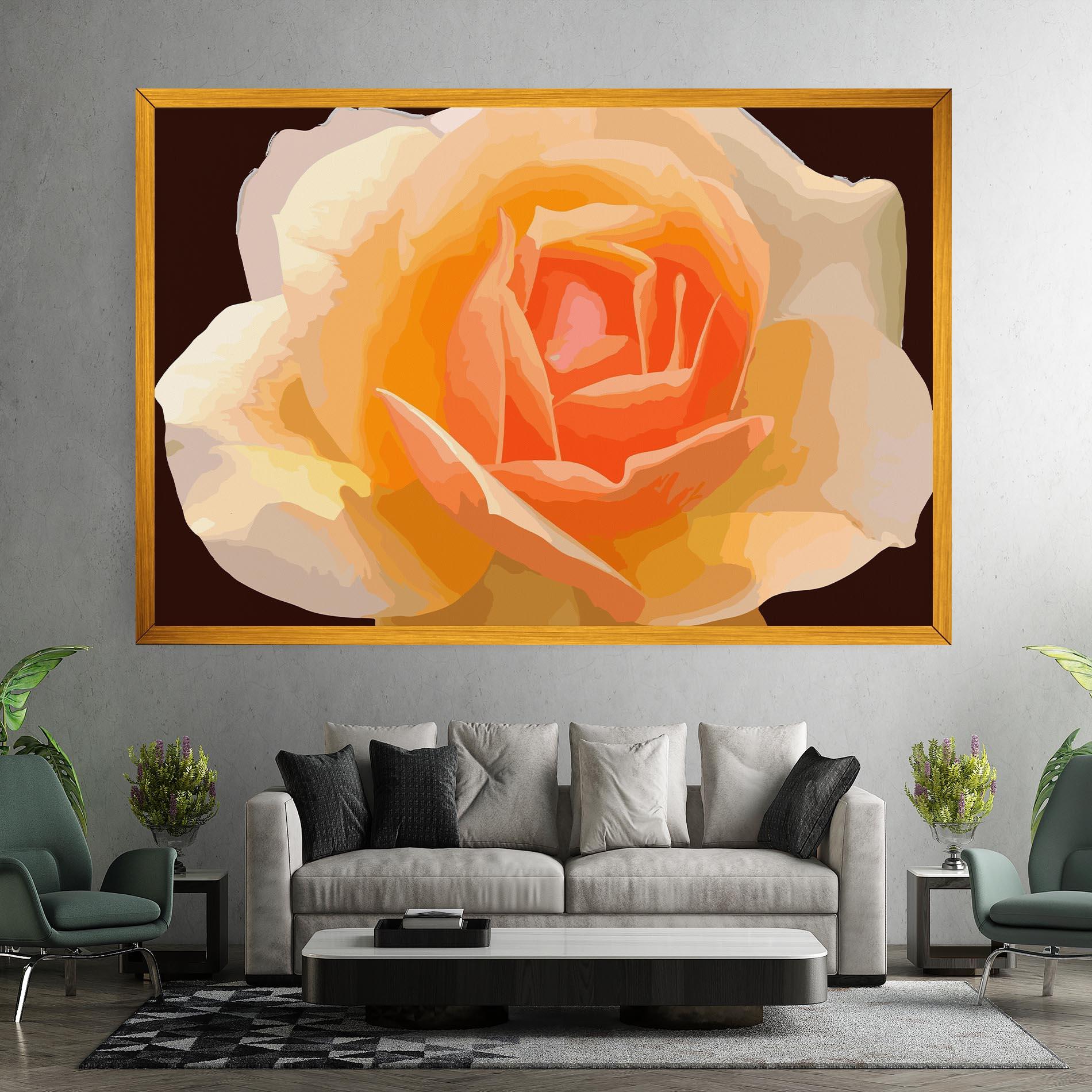Tablou Canvas Orange Rose Ioana mockup 7