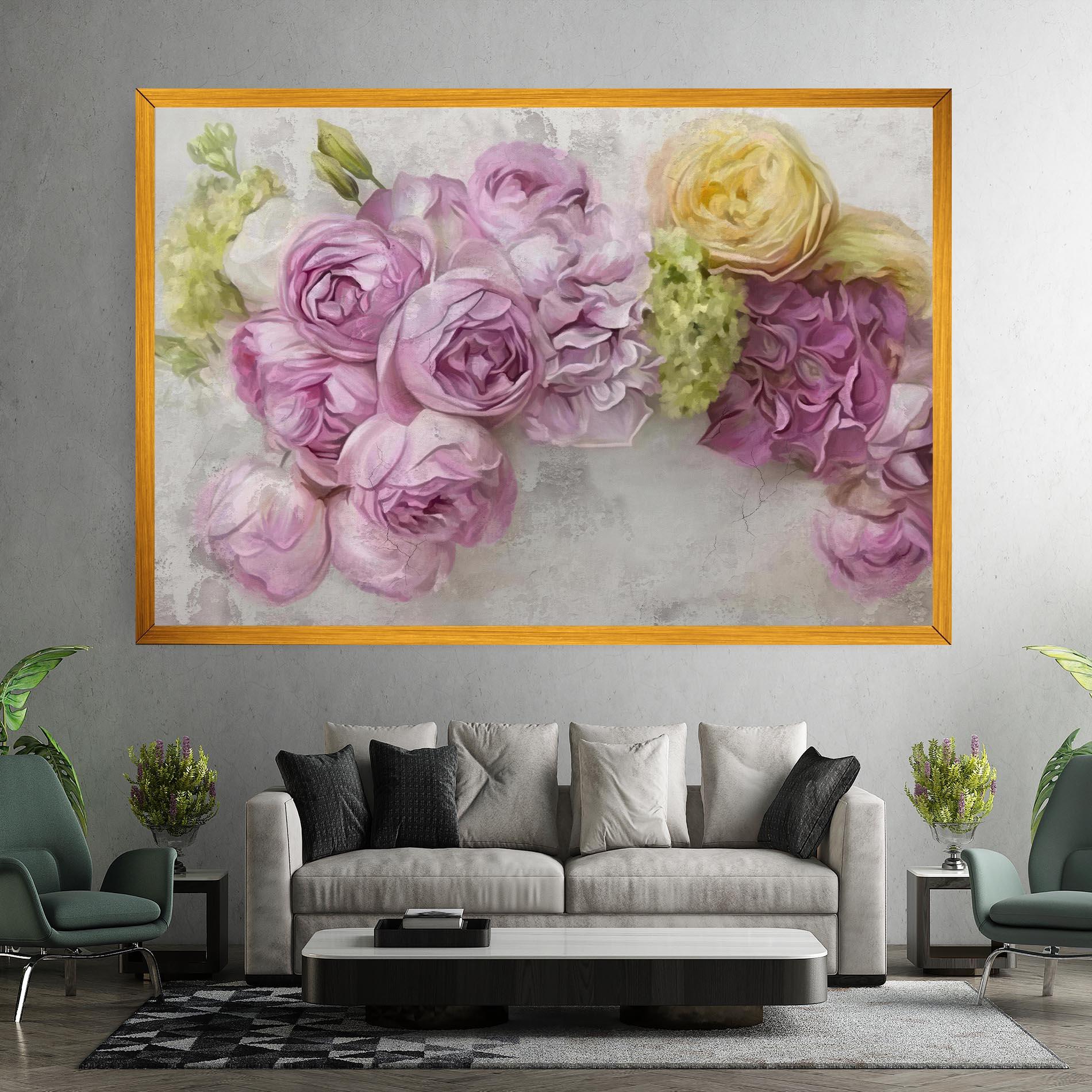 Tablou Canvas Trandafiri Colorati mockup 7