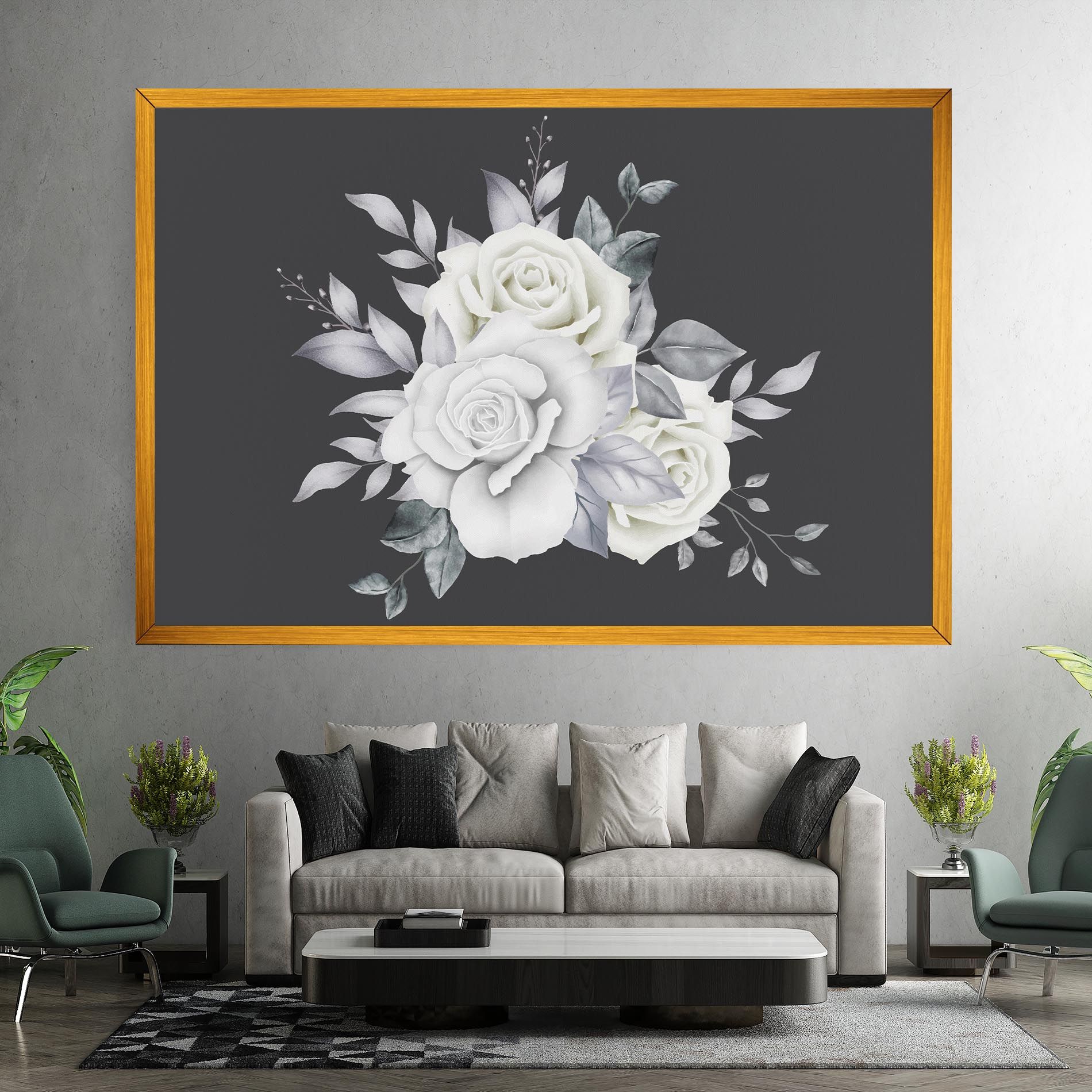 White Grey Rose mockup 7