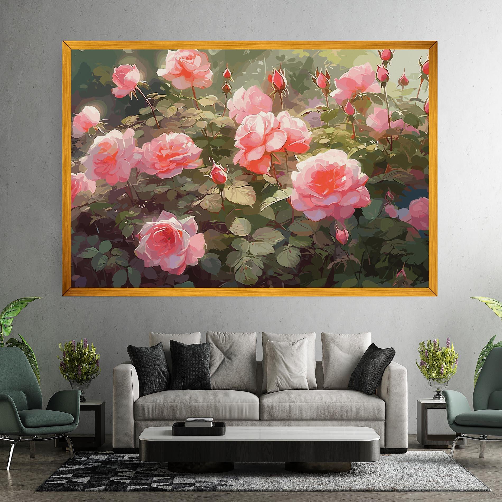 Tablou Canvas Wild Roses mockup 7