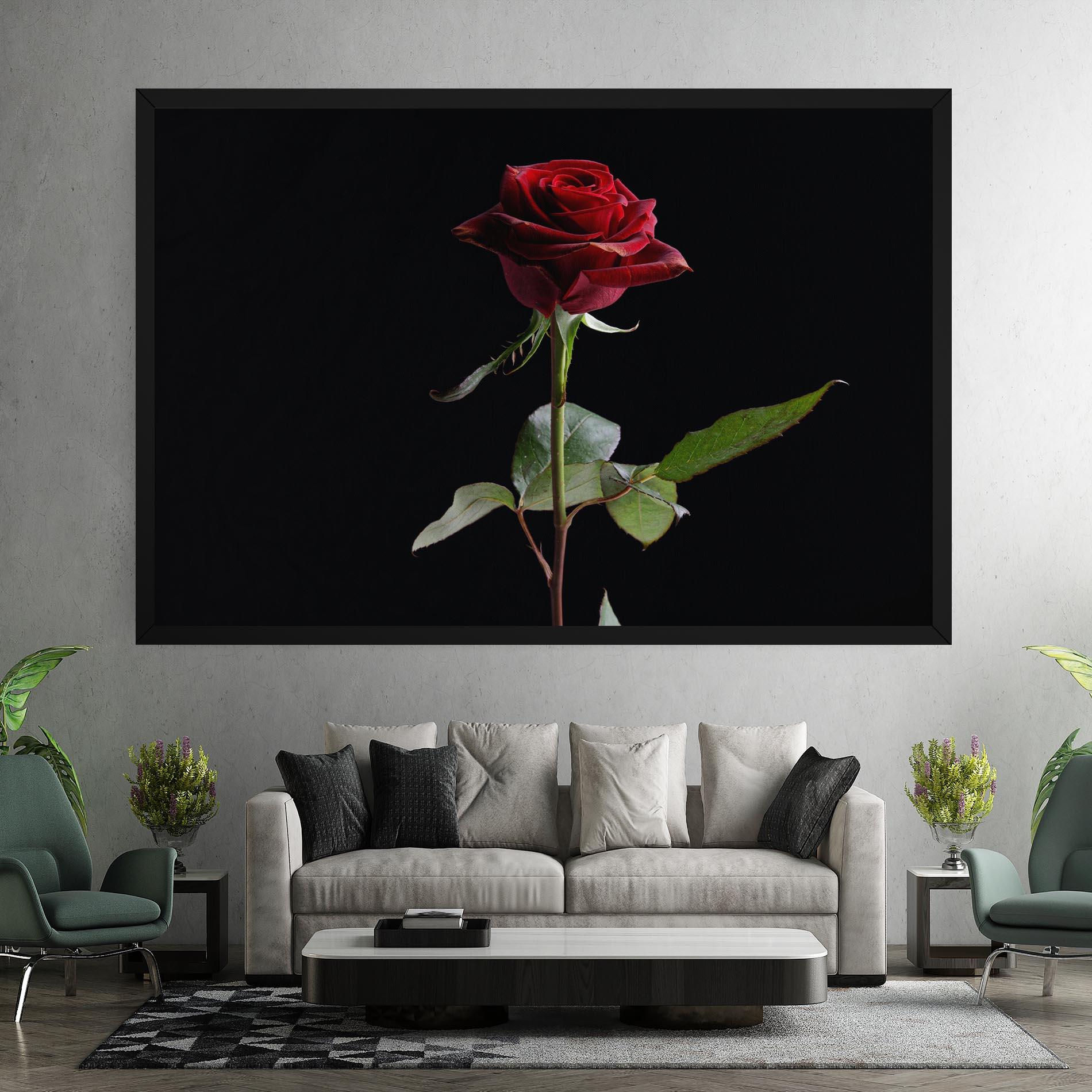 Tablou Canvas Beautiful Red Rose mockup 7