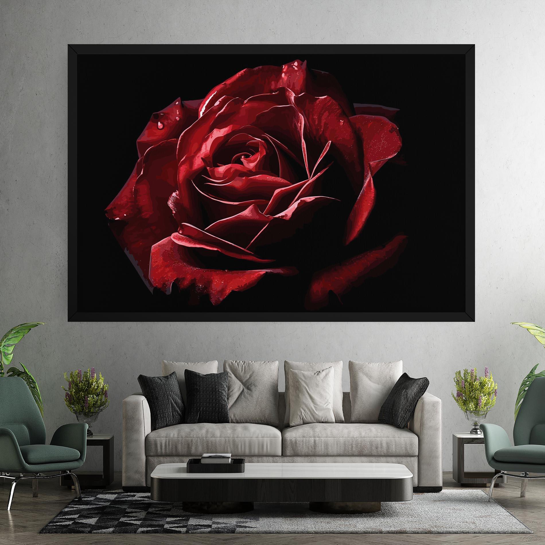 Tablou Canvas Big Red Rose mockup 7