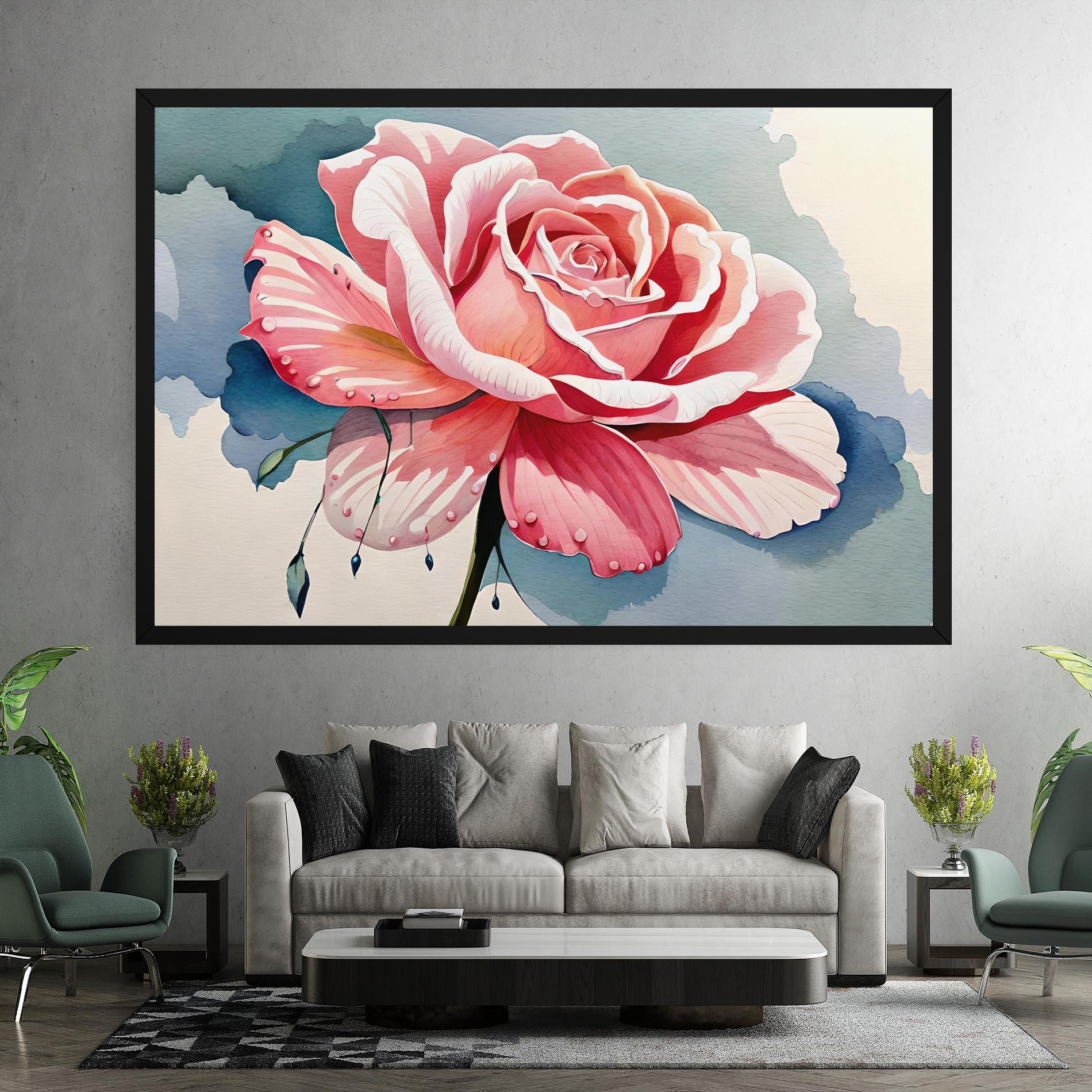 Tablou Canvas Bih Pink Rose mockup 7