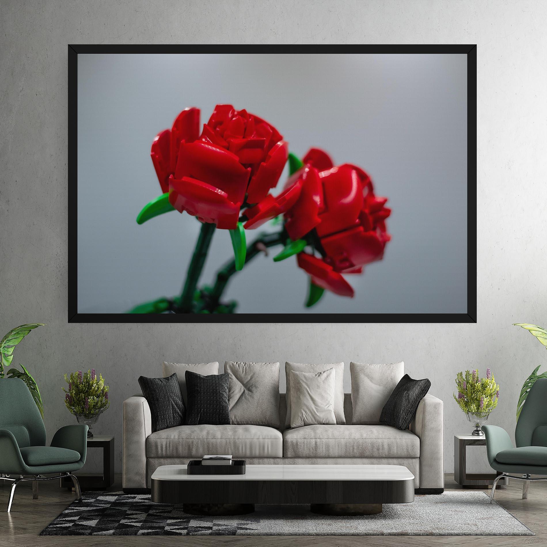 Tablou Canvas Lego Red Roses mockup 7