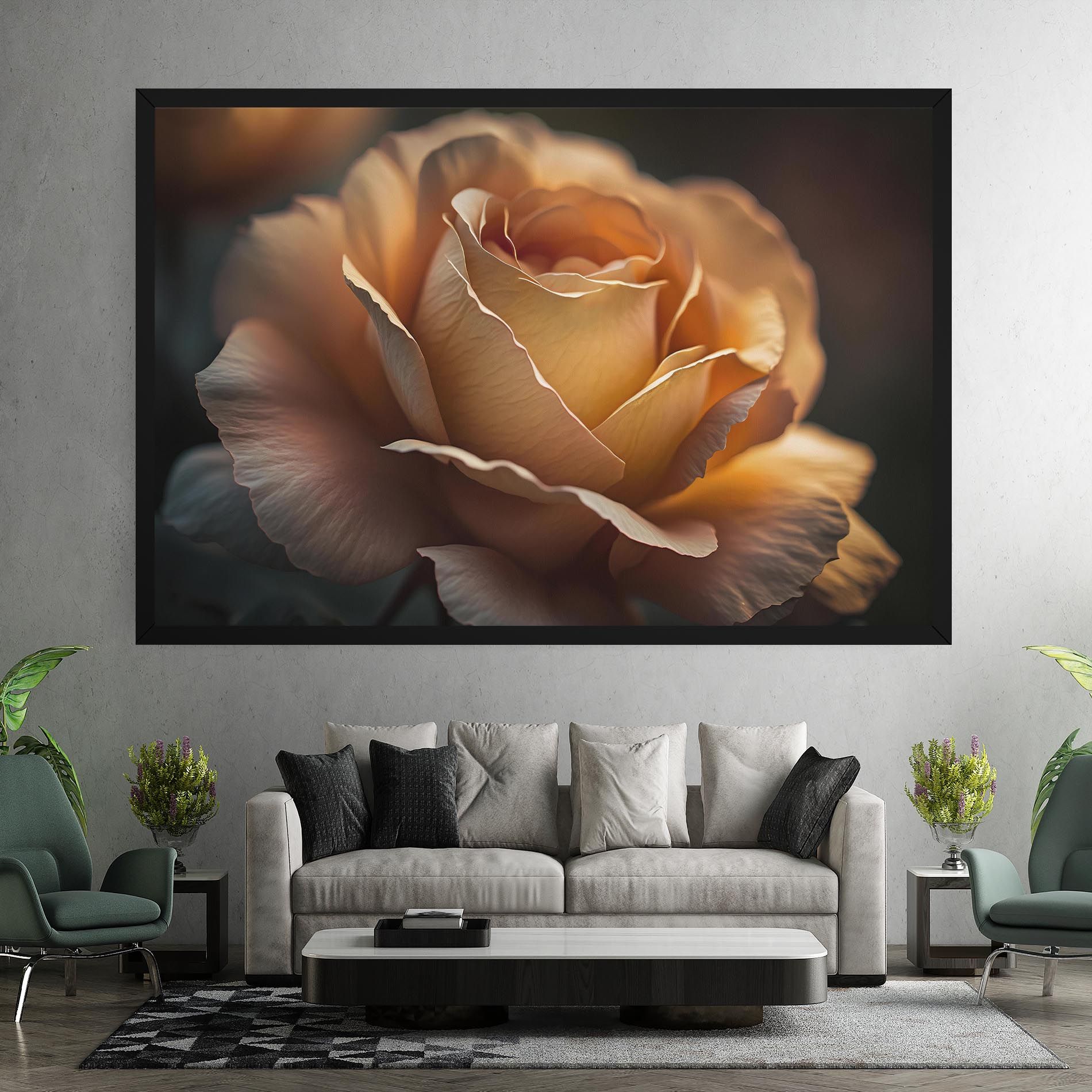 Light Orange Rose Close Up mockup 7