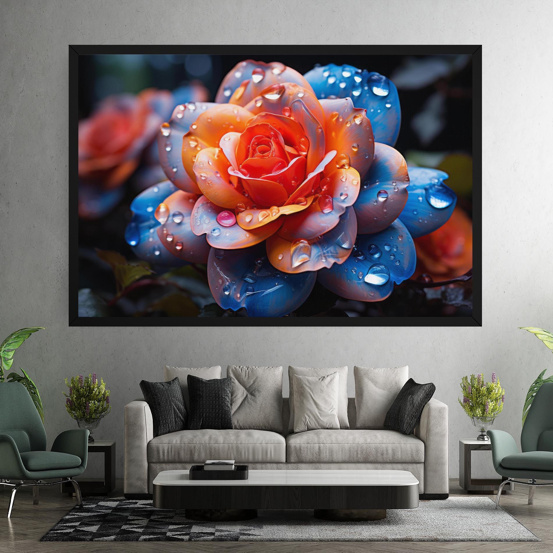 Orange Blue Rose mockup 7