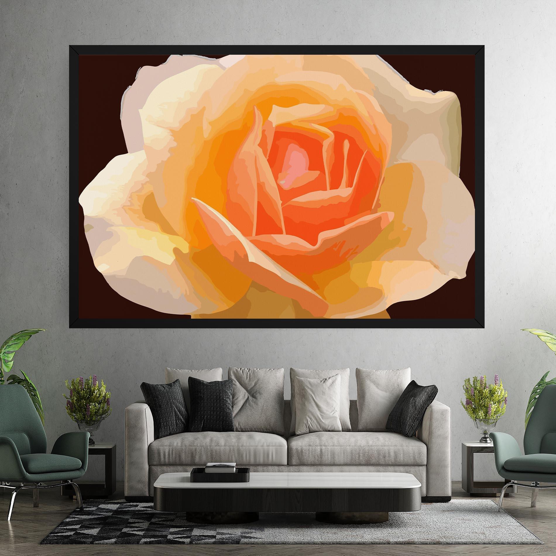 Tablou Canvas Orange Rose Ioana mockup 7