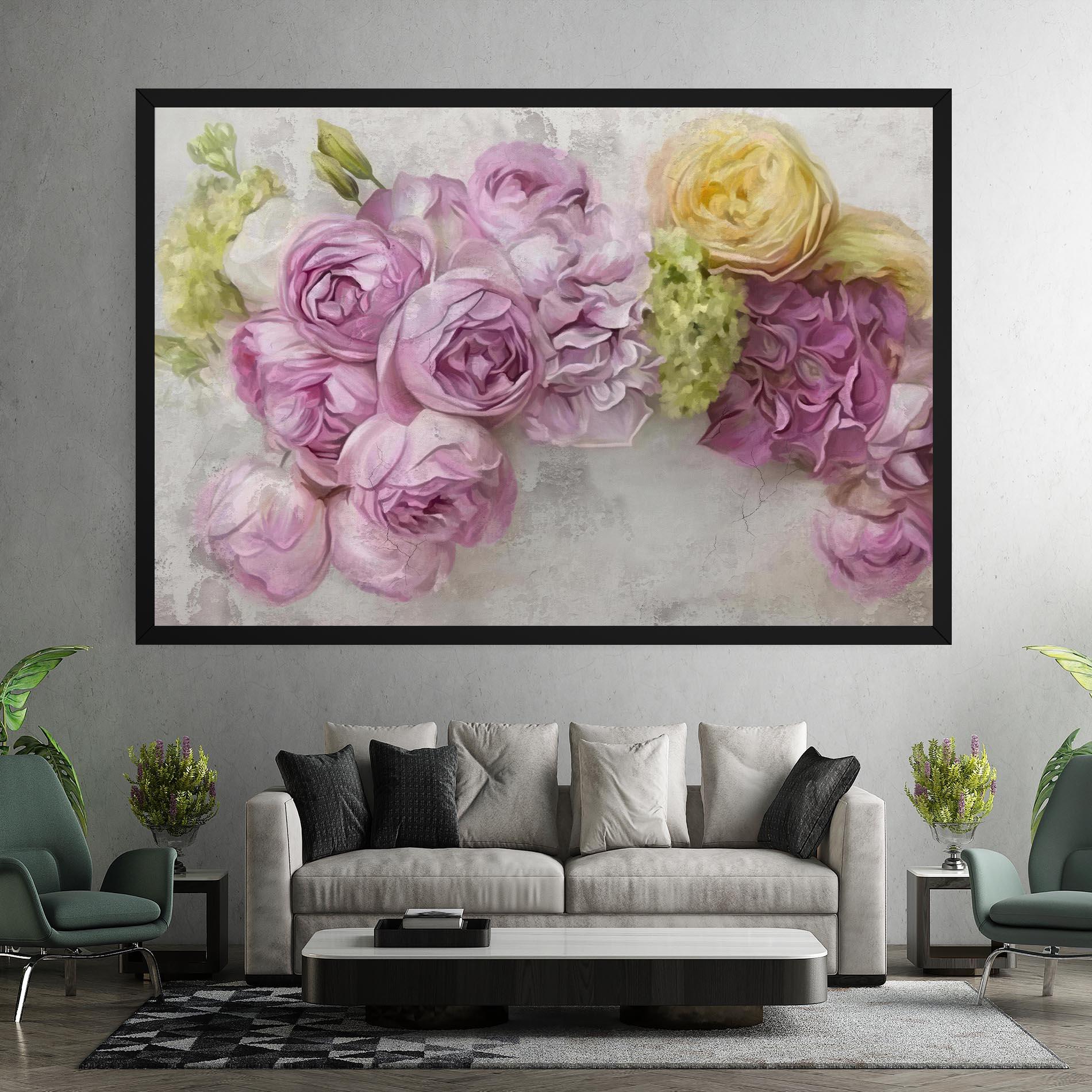 Tablou Canvas Trandafiri Colorati mockup 7