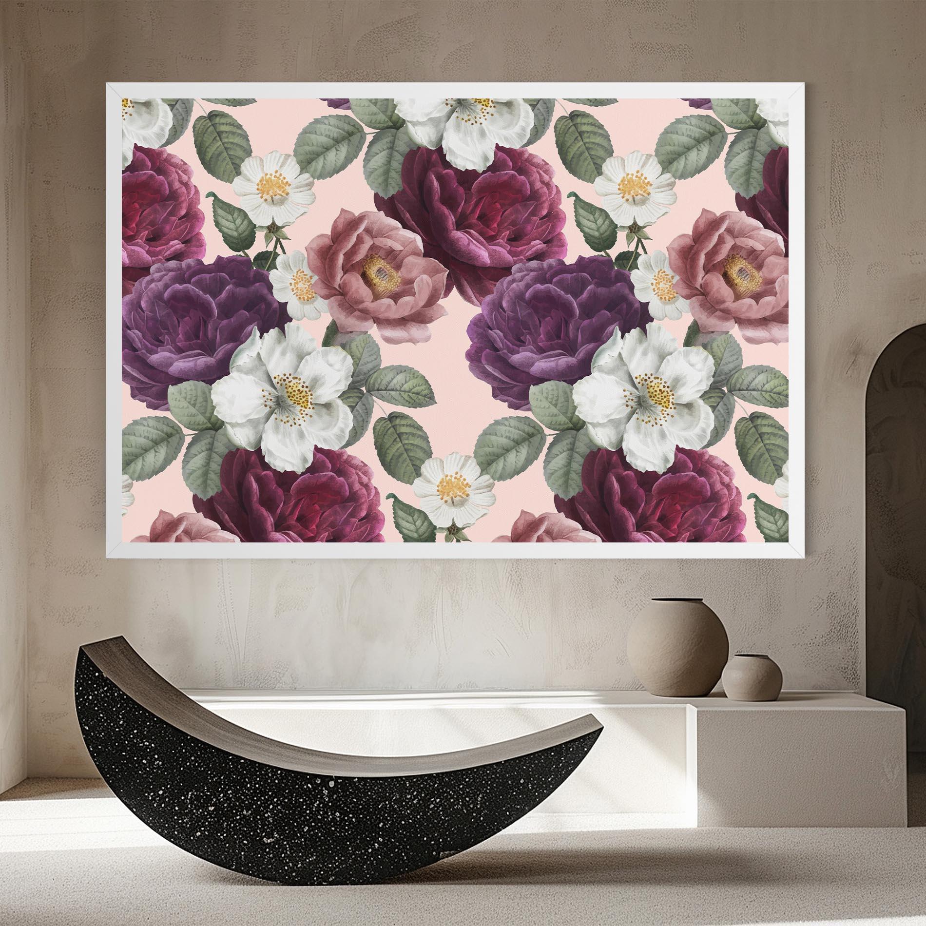 Tablou Canvas Amestec Flori mockup 8