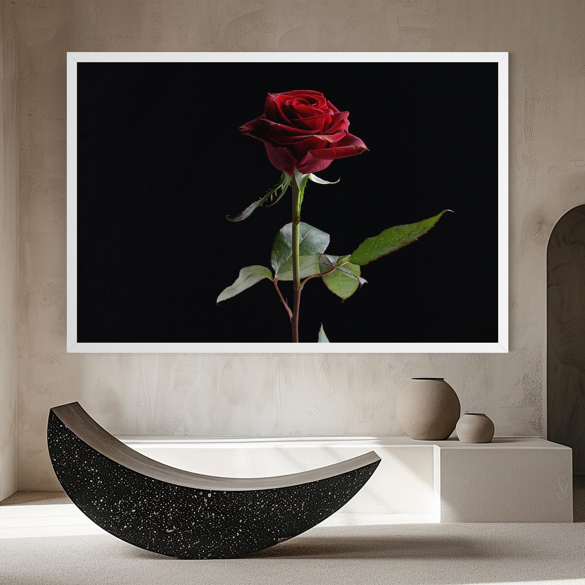 Tablou Canvas Beautiful Red Rose mockup 8