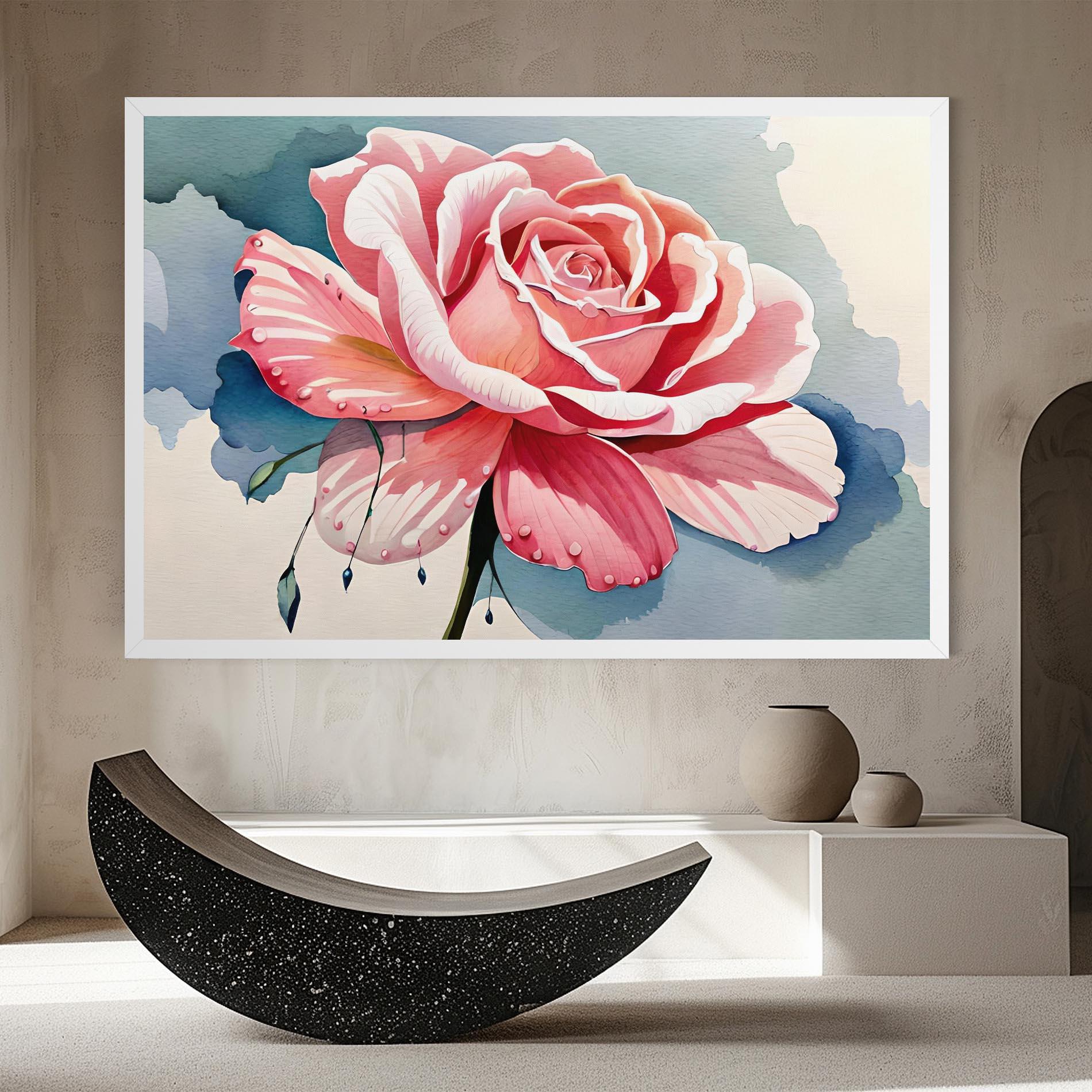 Tablou Canvas Bih Pink Rose mockup 8