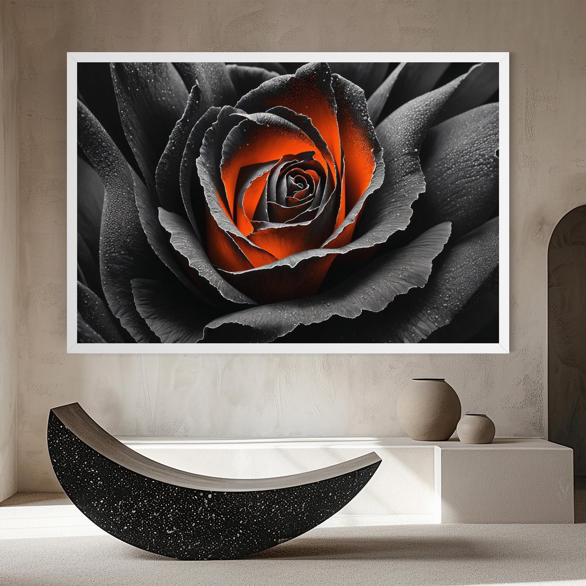 Grey Orange Rose mockup 8