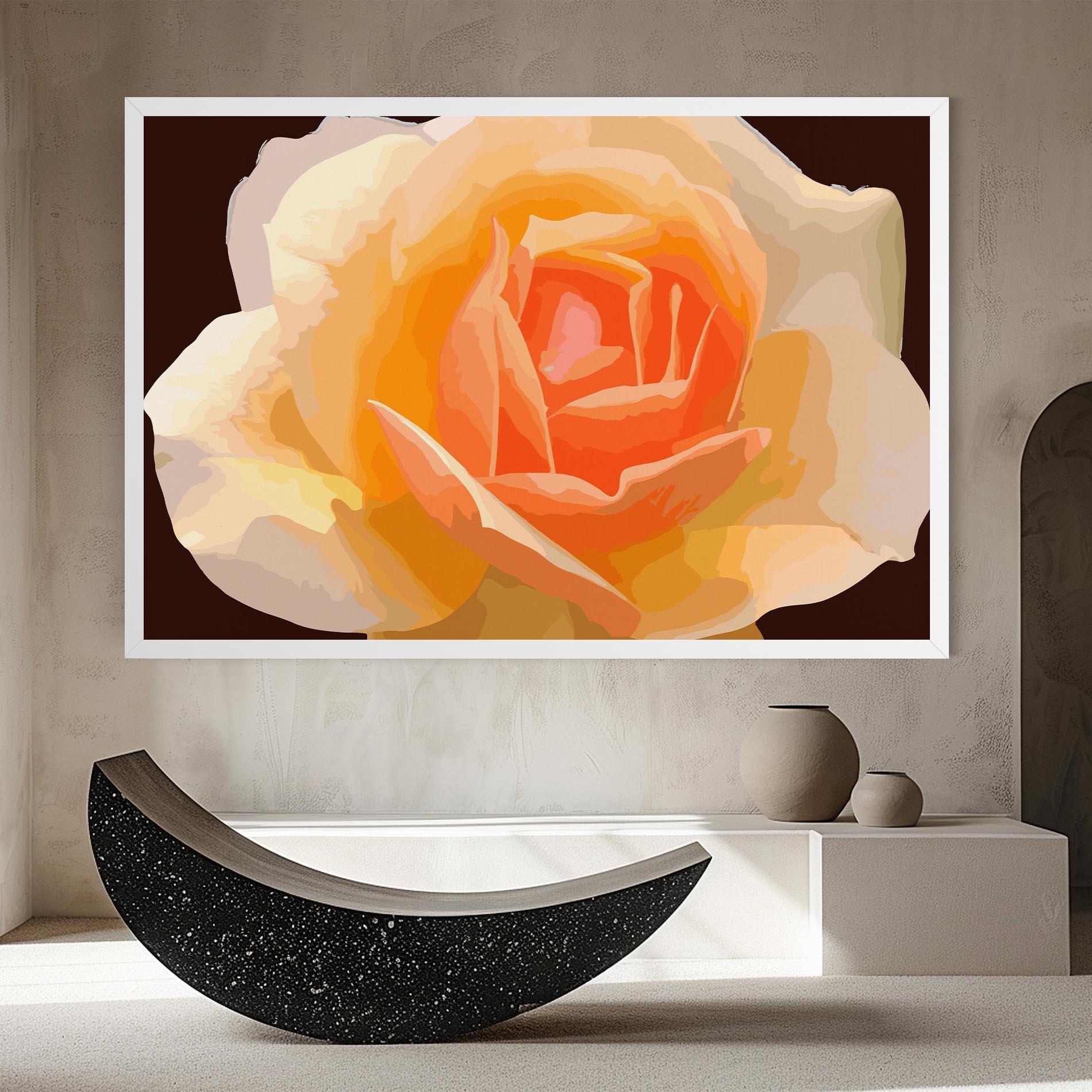Tablou Canvas Orange Rose Ioana mockup 8