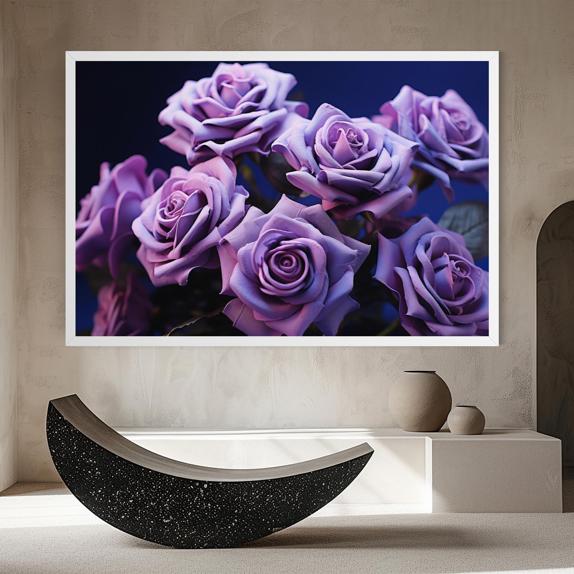 Tablou Canvas Pastel Purple Rose mockup 8