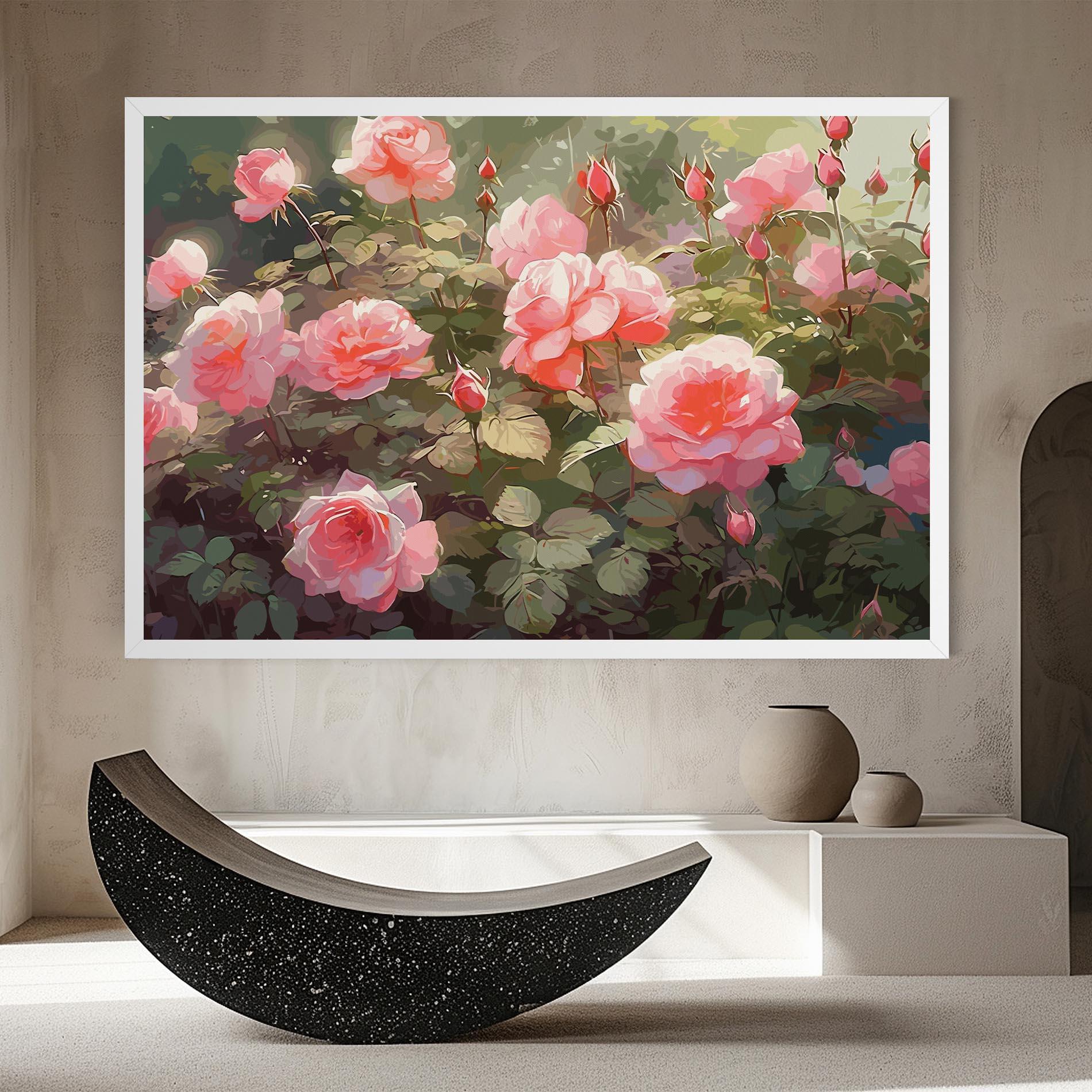 Tablou Canvas Wild Roses mockup 8