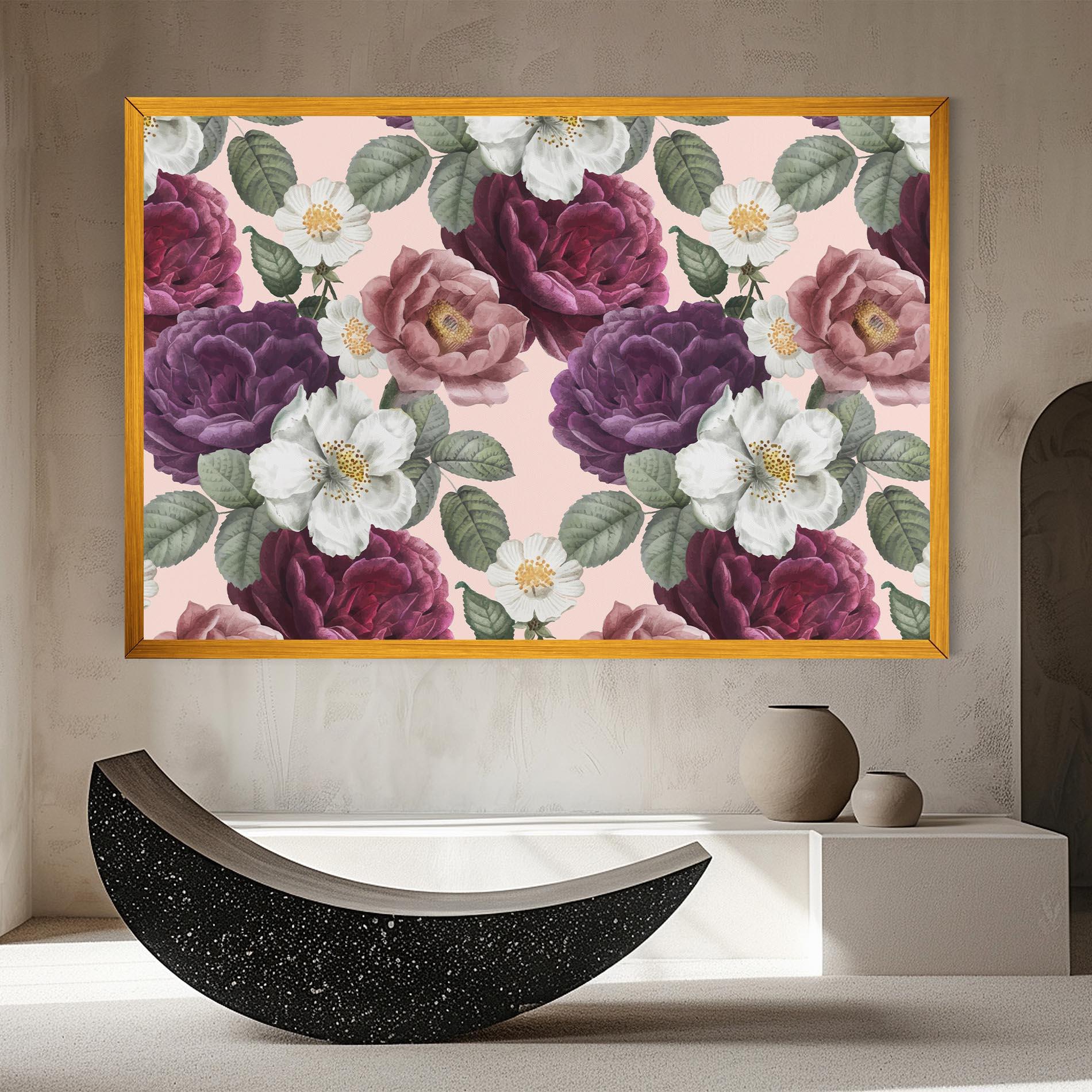 Tablou Canvas Amestec Flori mockup 8