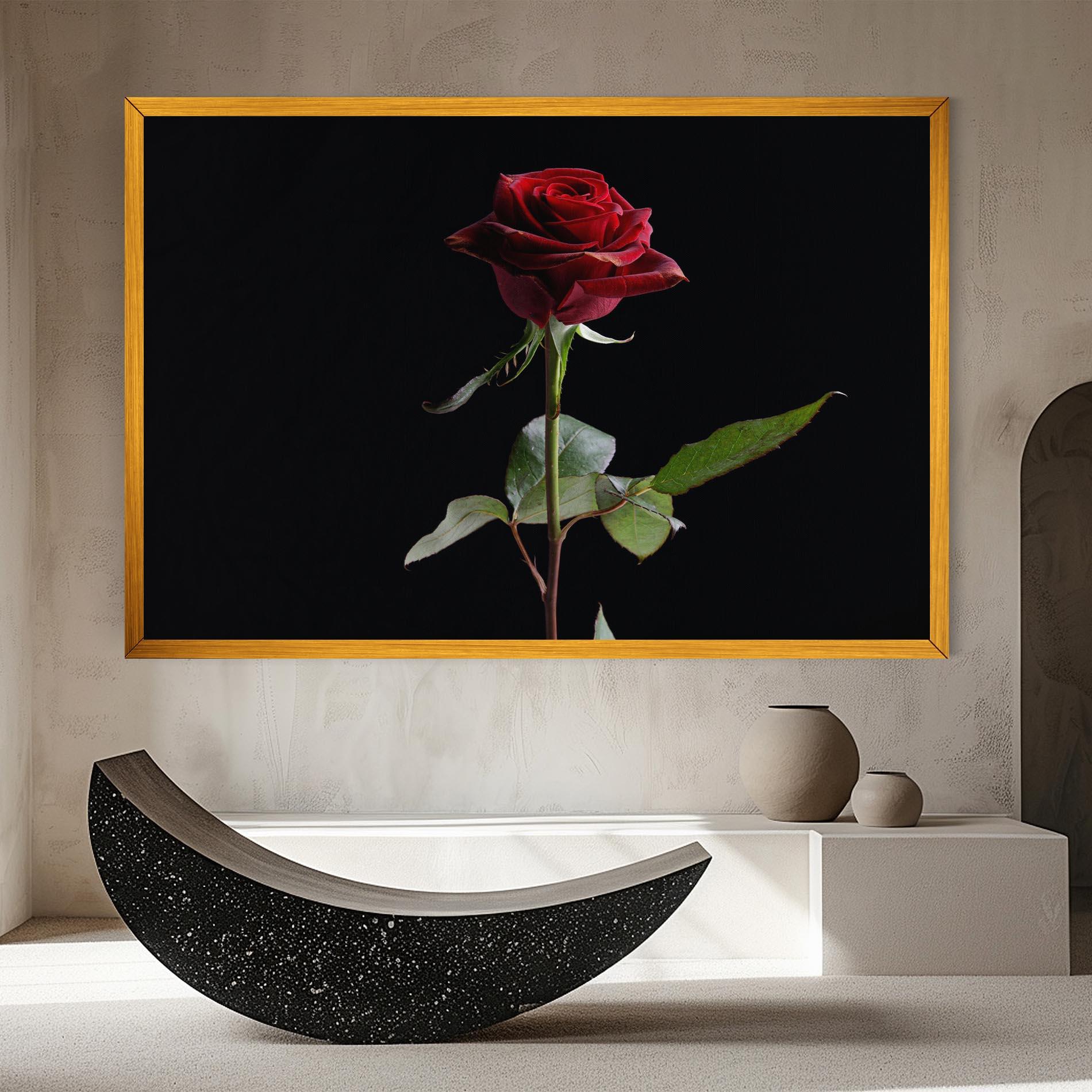 Tablou Canvas Beautiful Red Rose mockup 8