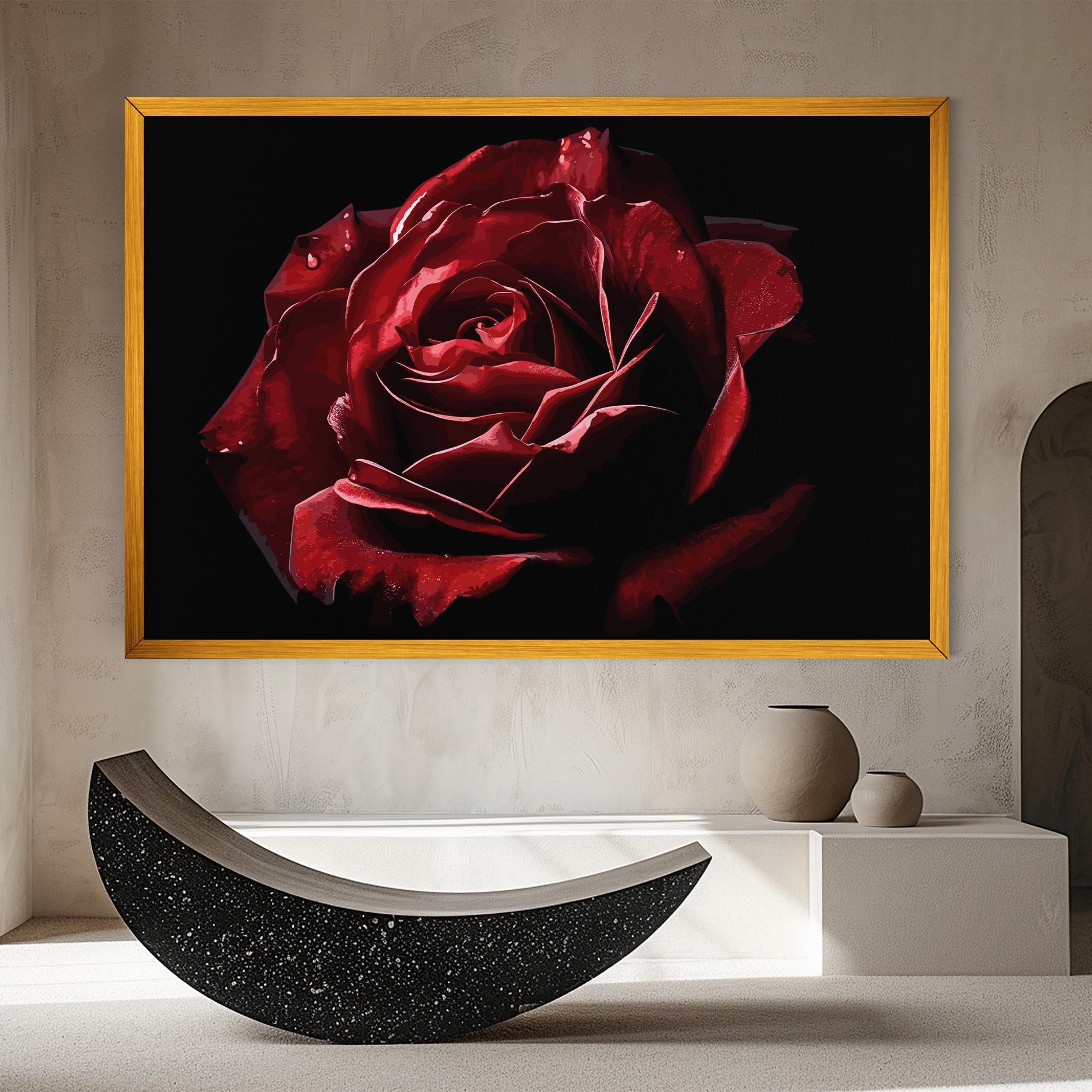 Tablou Canvas Big Red Rose mockup 8