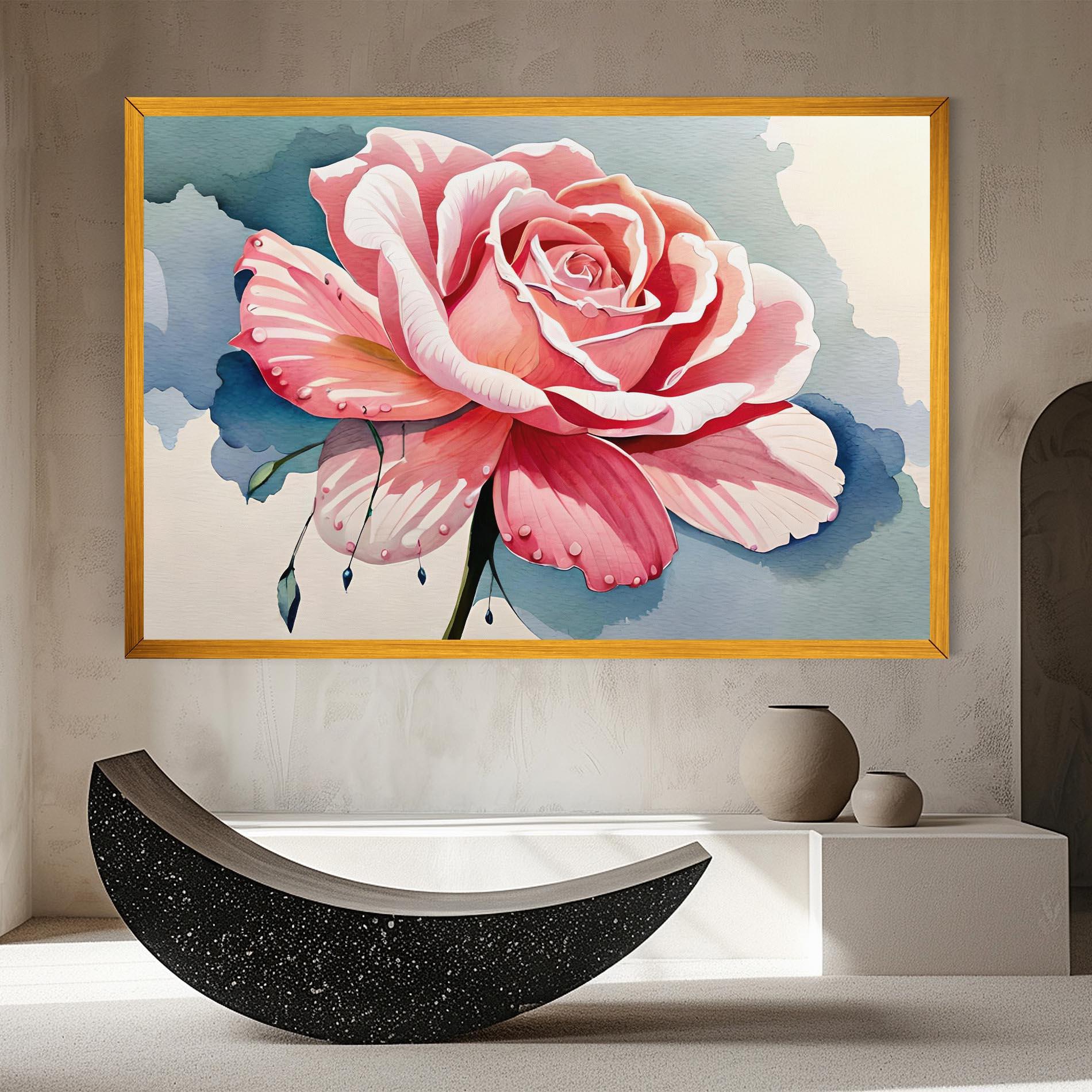 Tablou Canvas Bih Pink Rose mockup 8