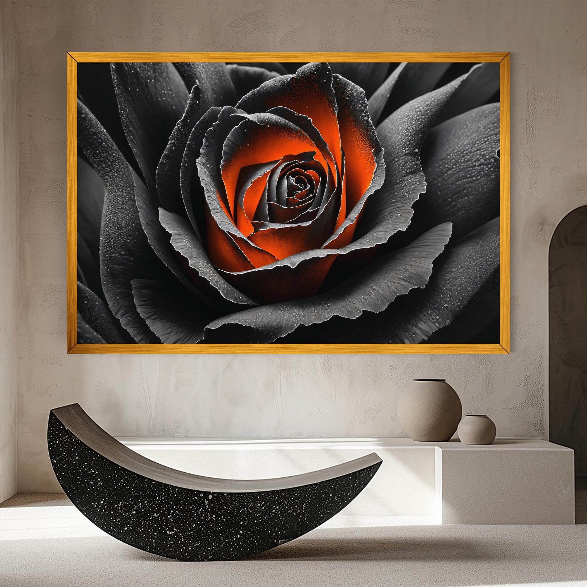 Grey Orange Rose mockup 8