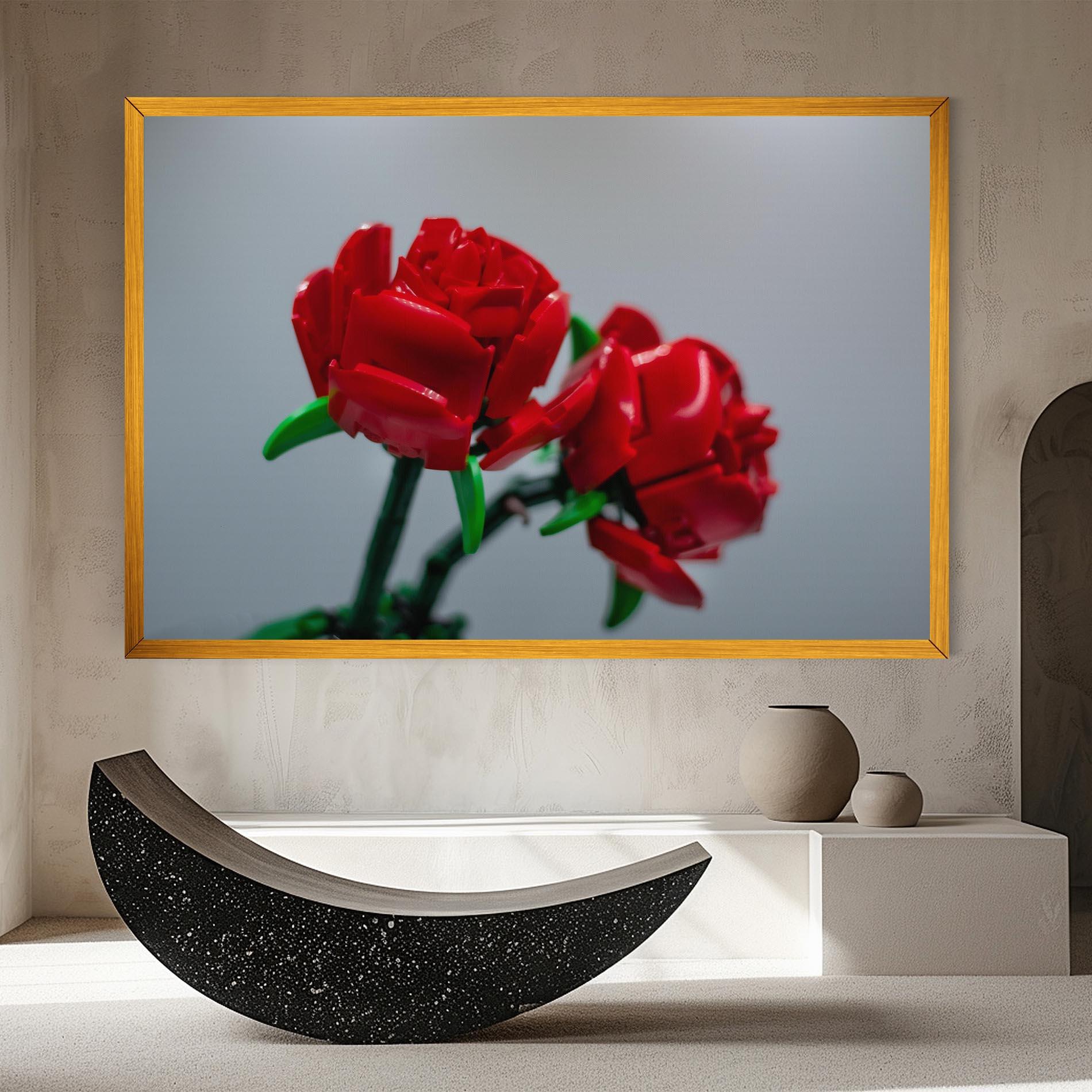 Tablou Canvas Lego Red Roses mockup 8