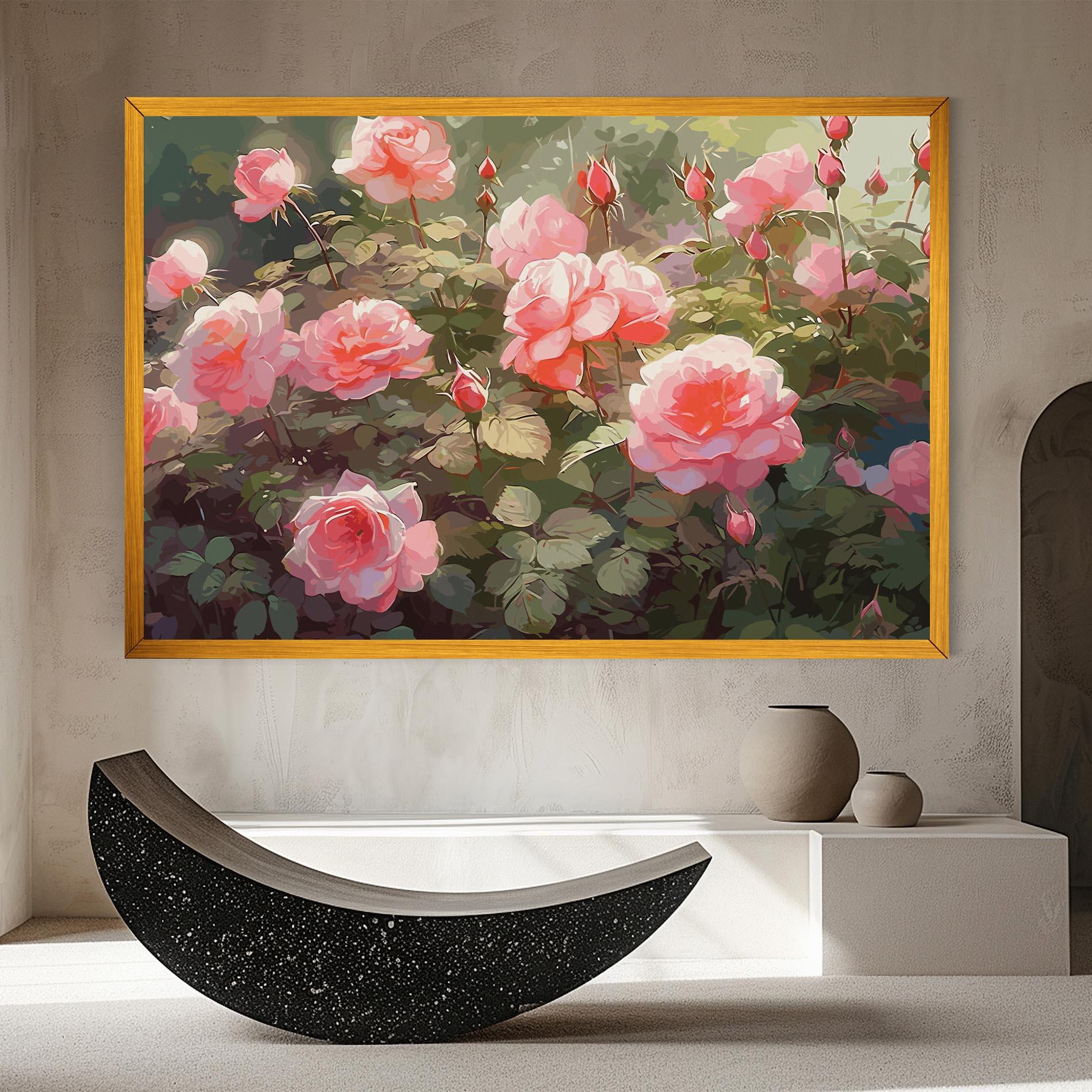 Tablou Canvas Wild Roses mockup 8