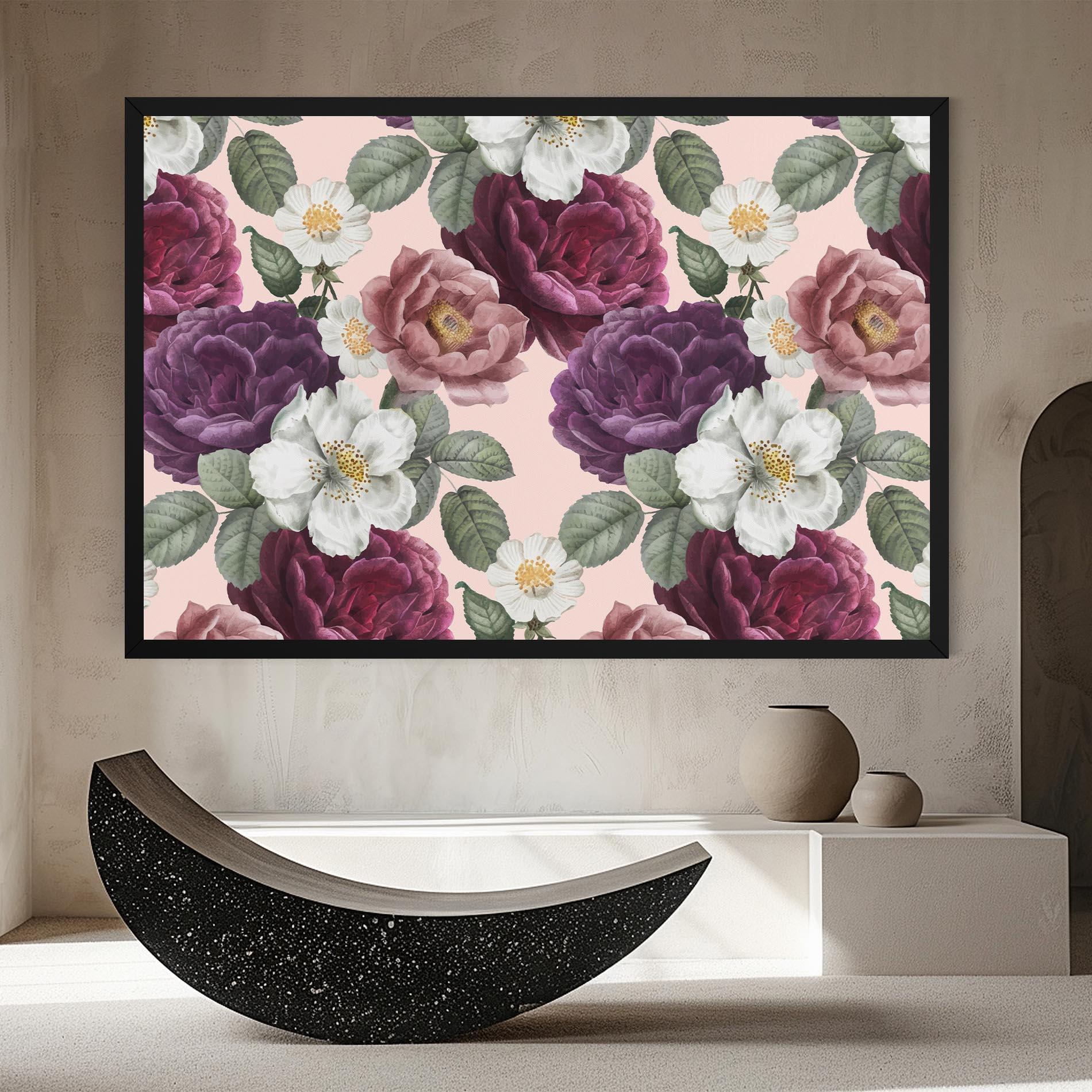 Tablou Canvas Amestec Flori mockup 8