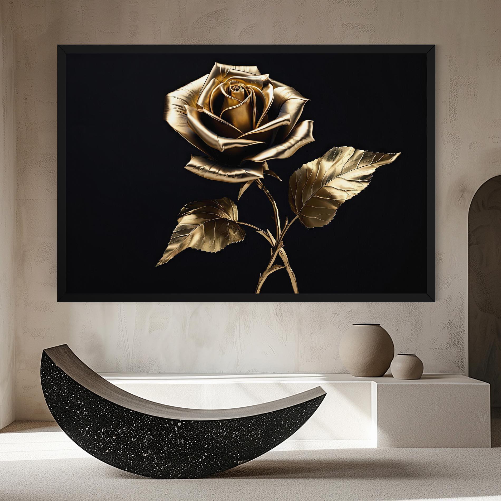 Tablou Canvas Beautiful Golden Rose mockup 8
