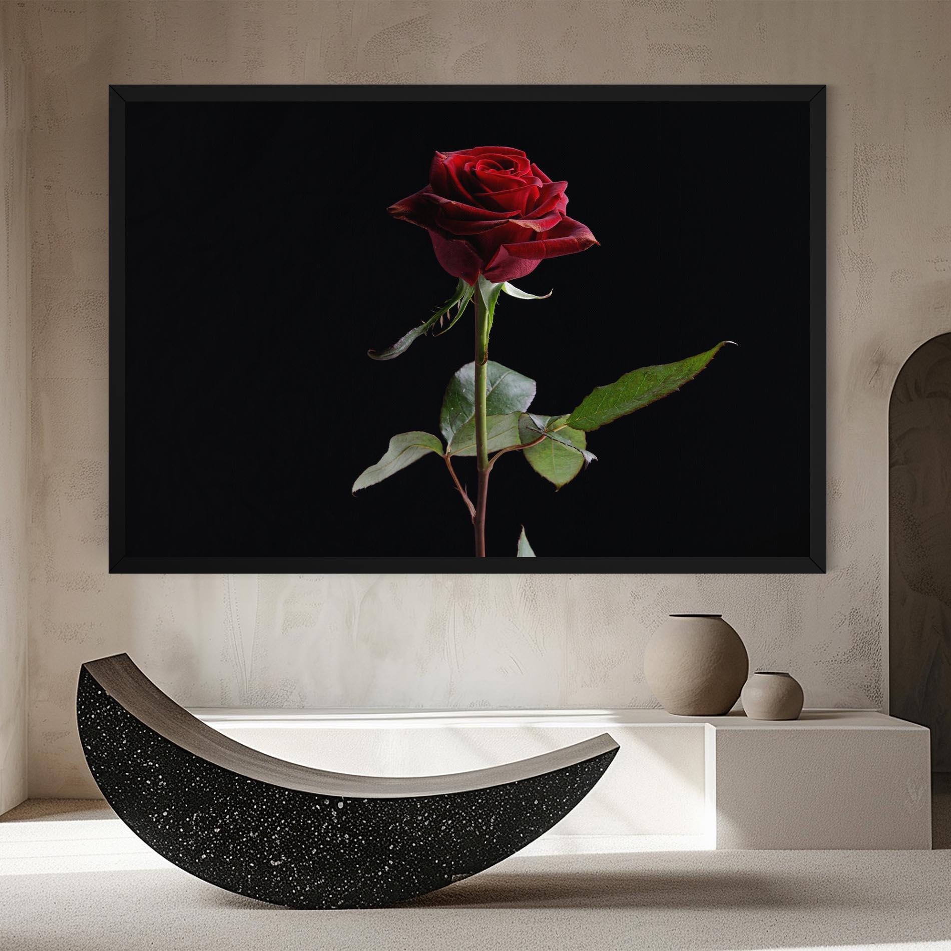 Tablou Canvas Beautiful Red Rose mockup 8