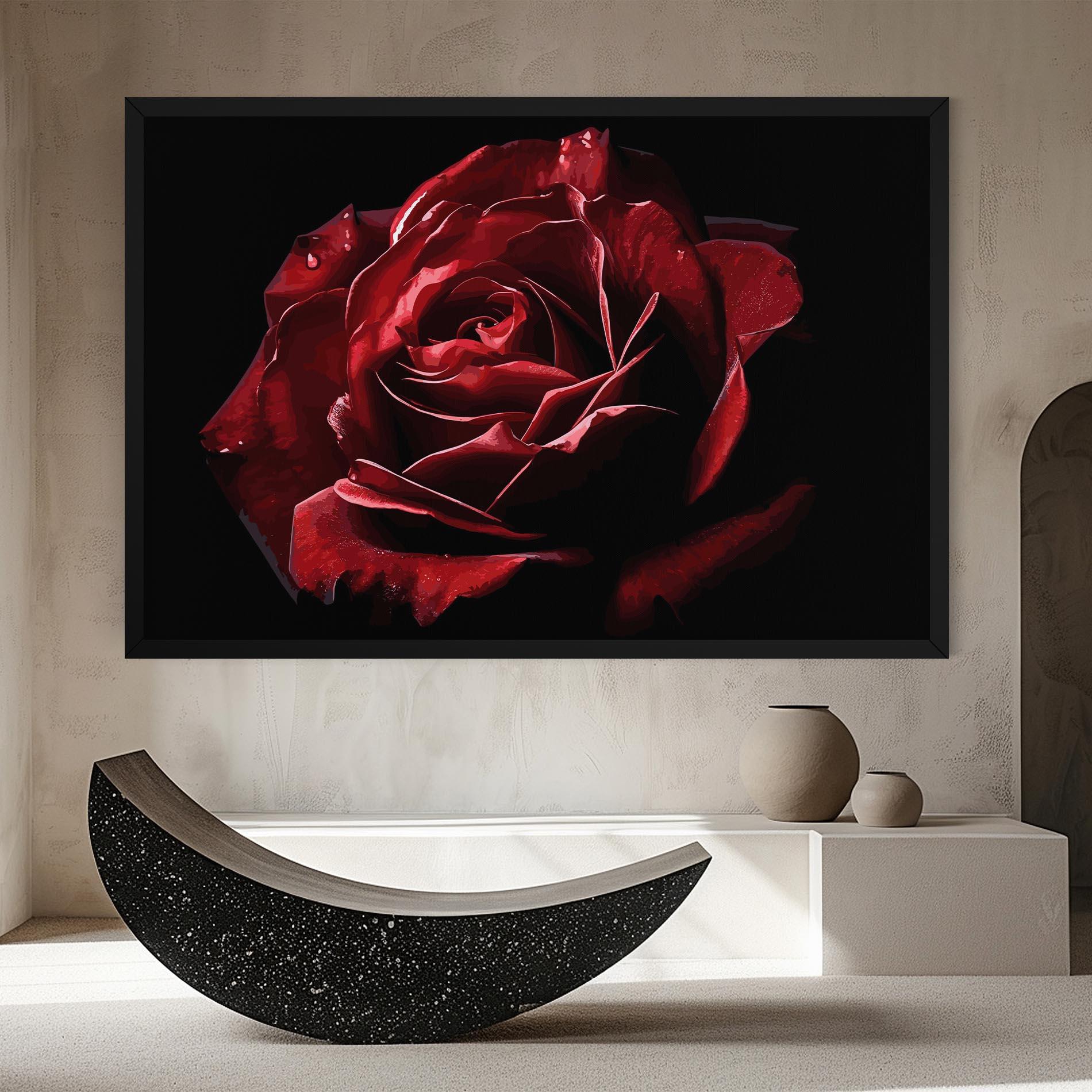 Tablou Canvas Big Red Rose mockup 8