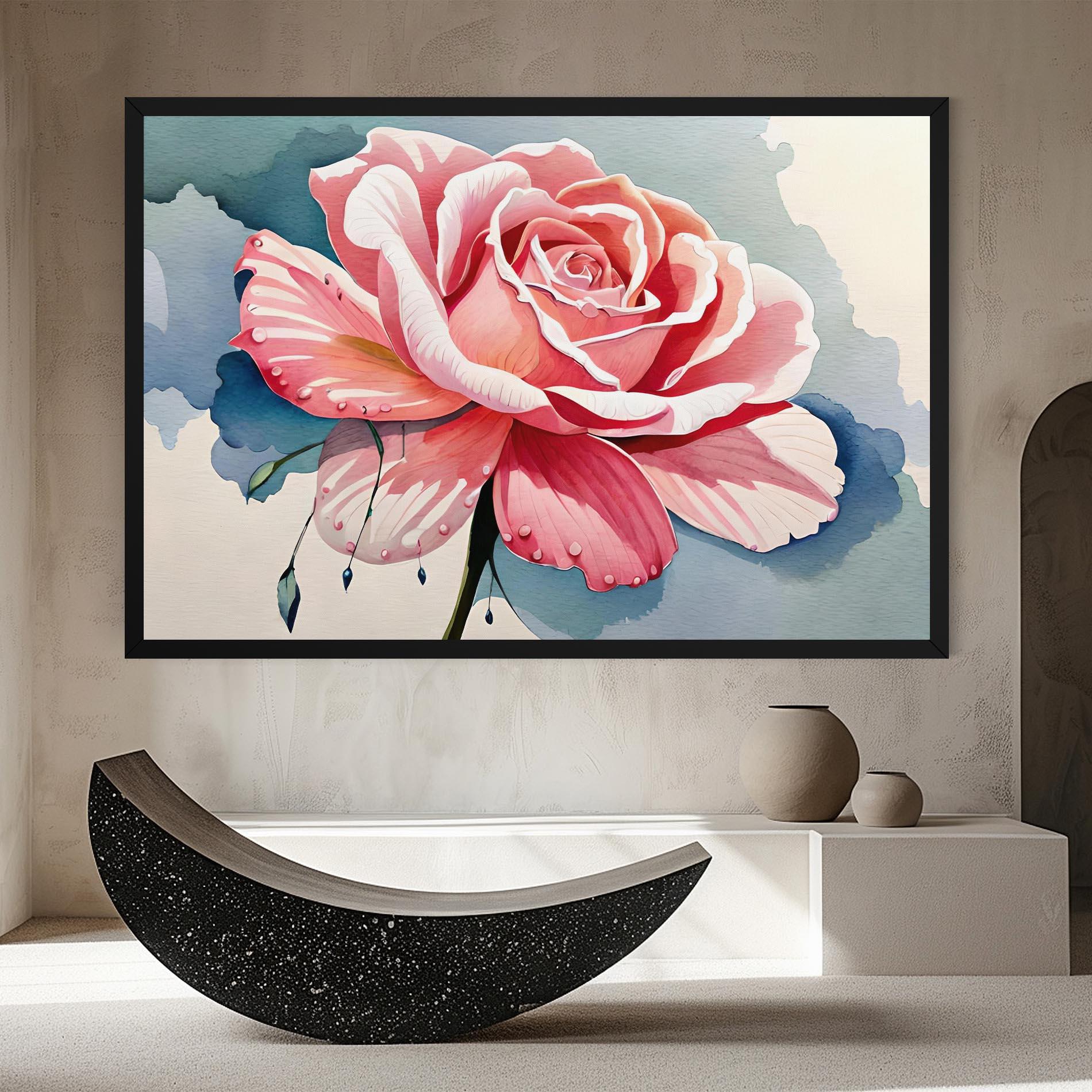 Tablou Canvas Bih Pink Rose mockup 8