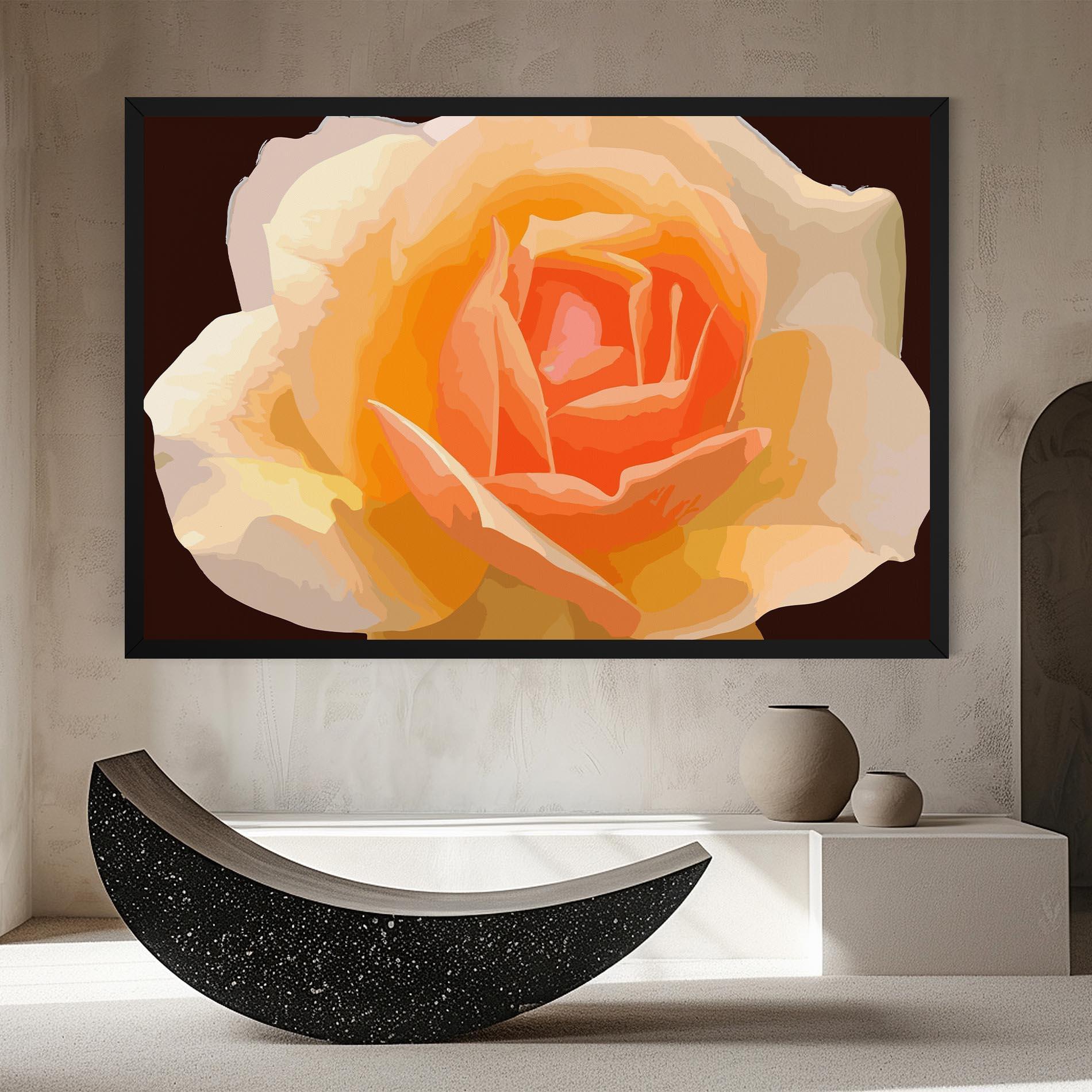 Tablou Canvas Orange Rose Ioana mockup 8